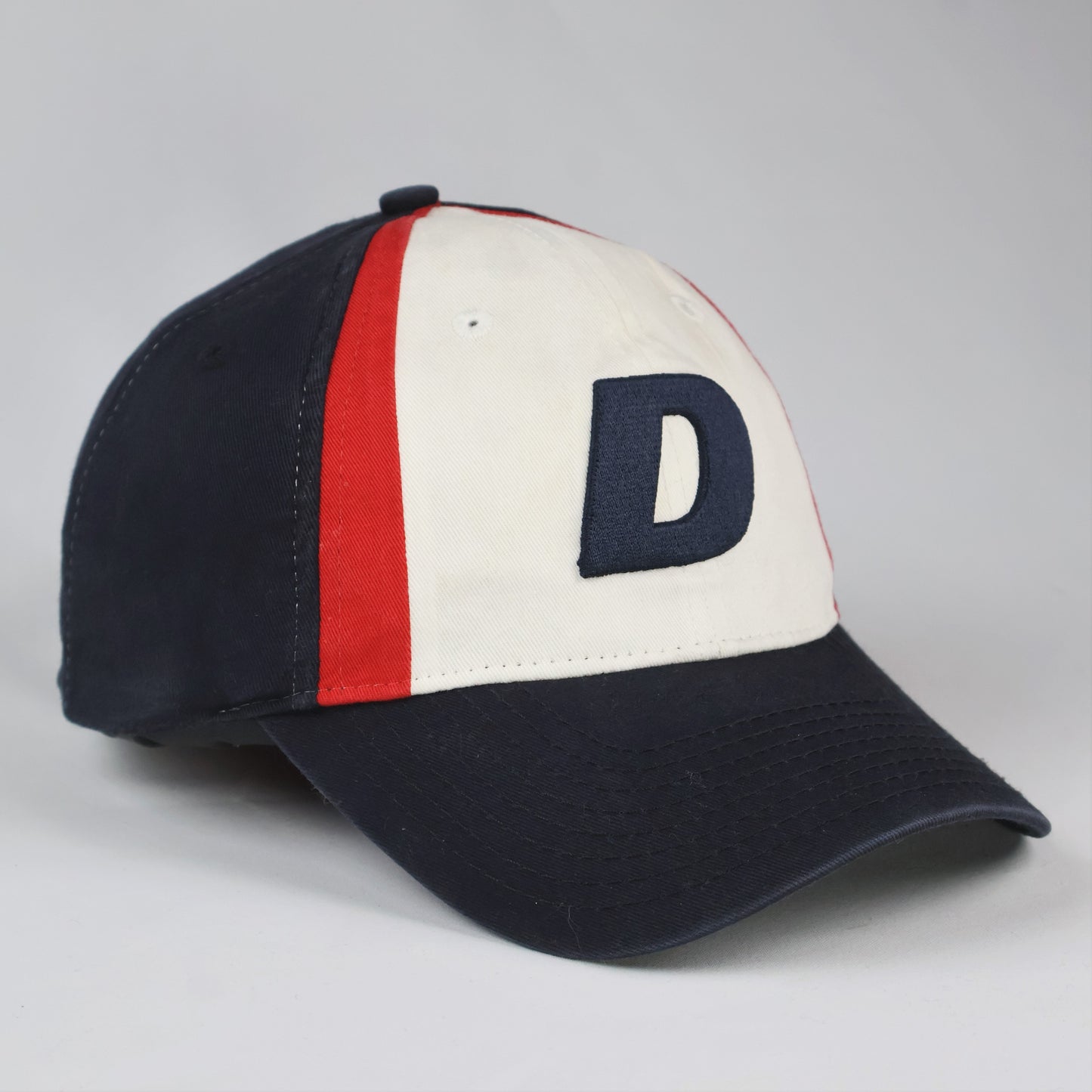 New Era "D" Logo Red, White & Blue Snapback