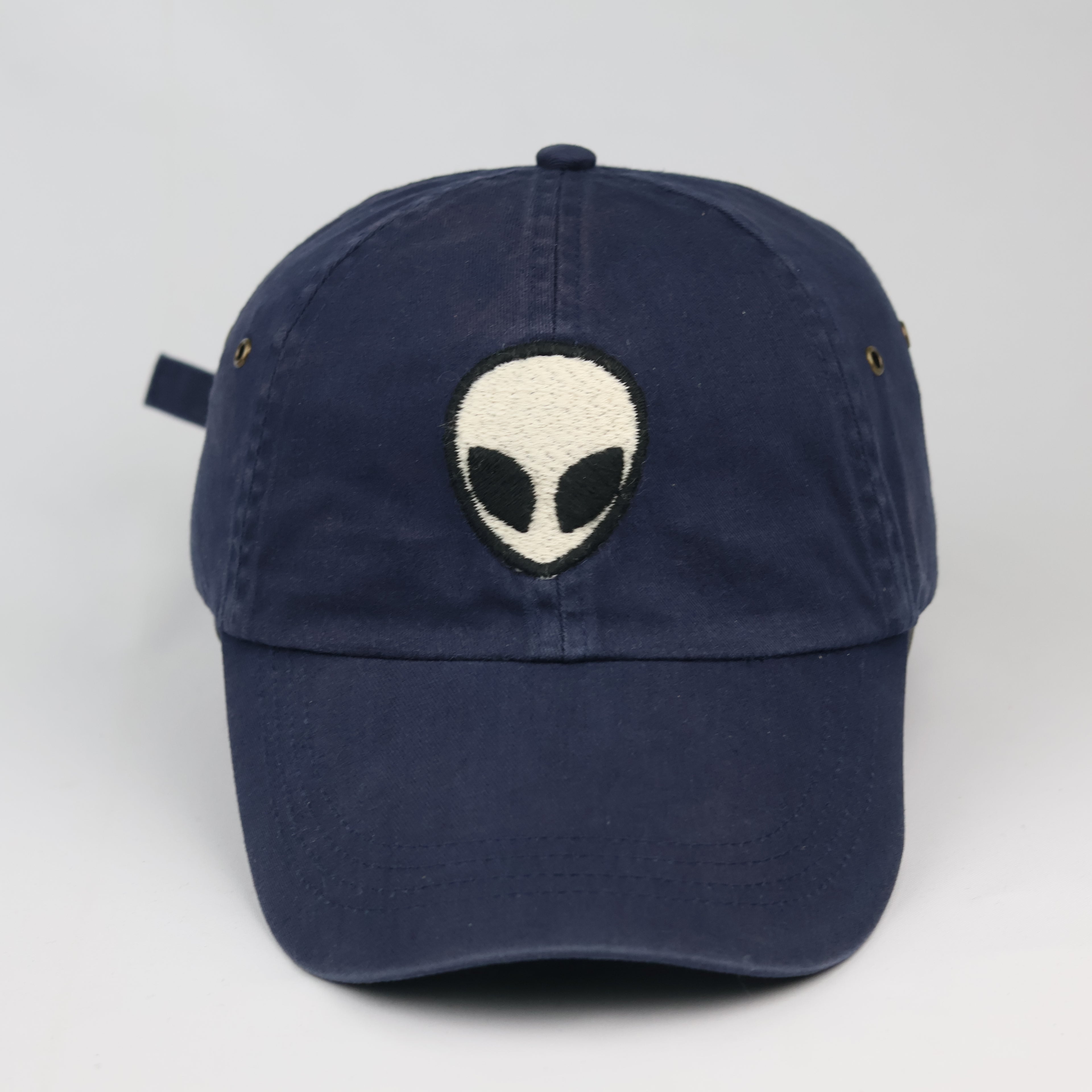 Brandy Melville Navy Blue Alien Embroidered Dad Thrifted Hat