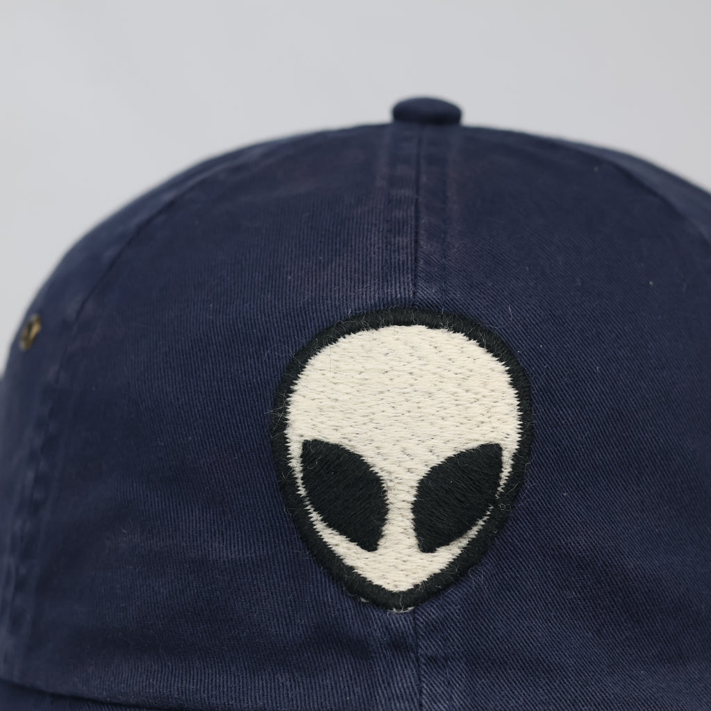 Brandy Melville Navy Blue Alien Embroidered Dad Thrifted Hat