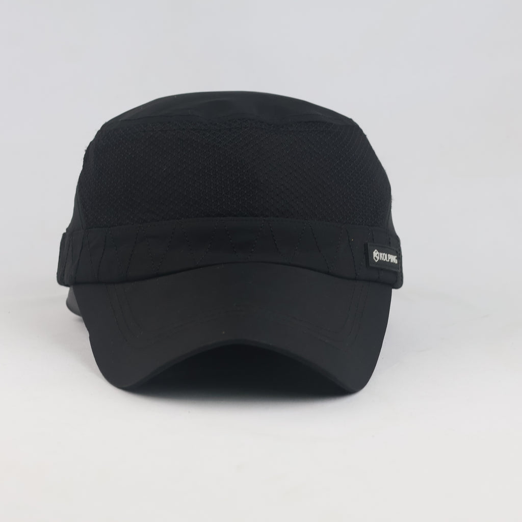 Thrifted Black Kolping Outdoor Winter Military Cap (58-60 cm) | 10277