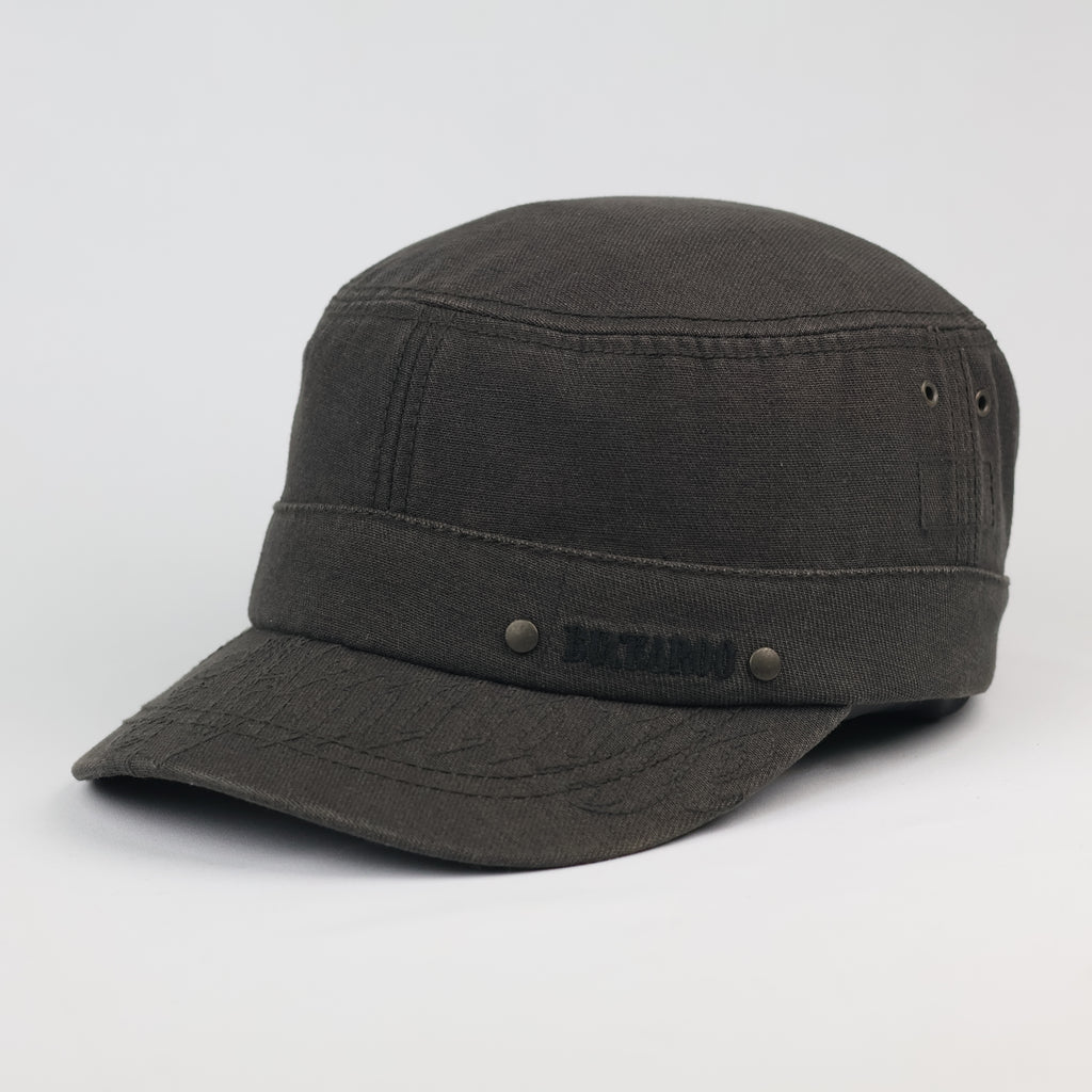 Vintage Buckaroo Distressed Charcoal Grey Cadet Thrifted Hat