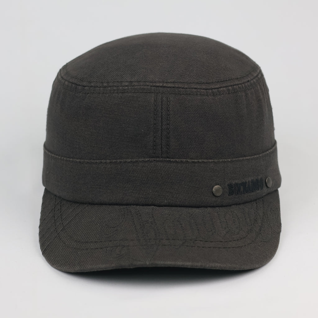 Vintage Buckaroo Distressed Charcoal Grey Cadet Thrifted Hat