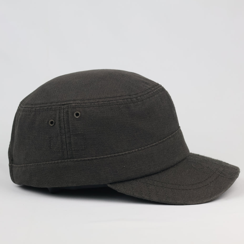 Vintage Buckaroo Distressed Charcoal Grey Cadet Thrifted Hat