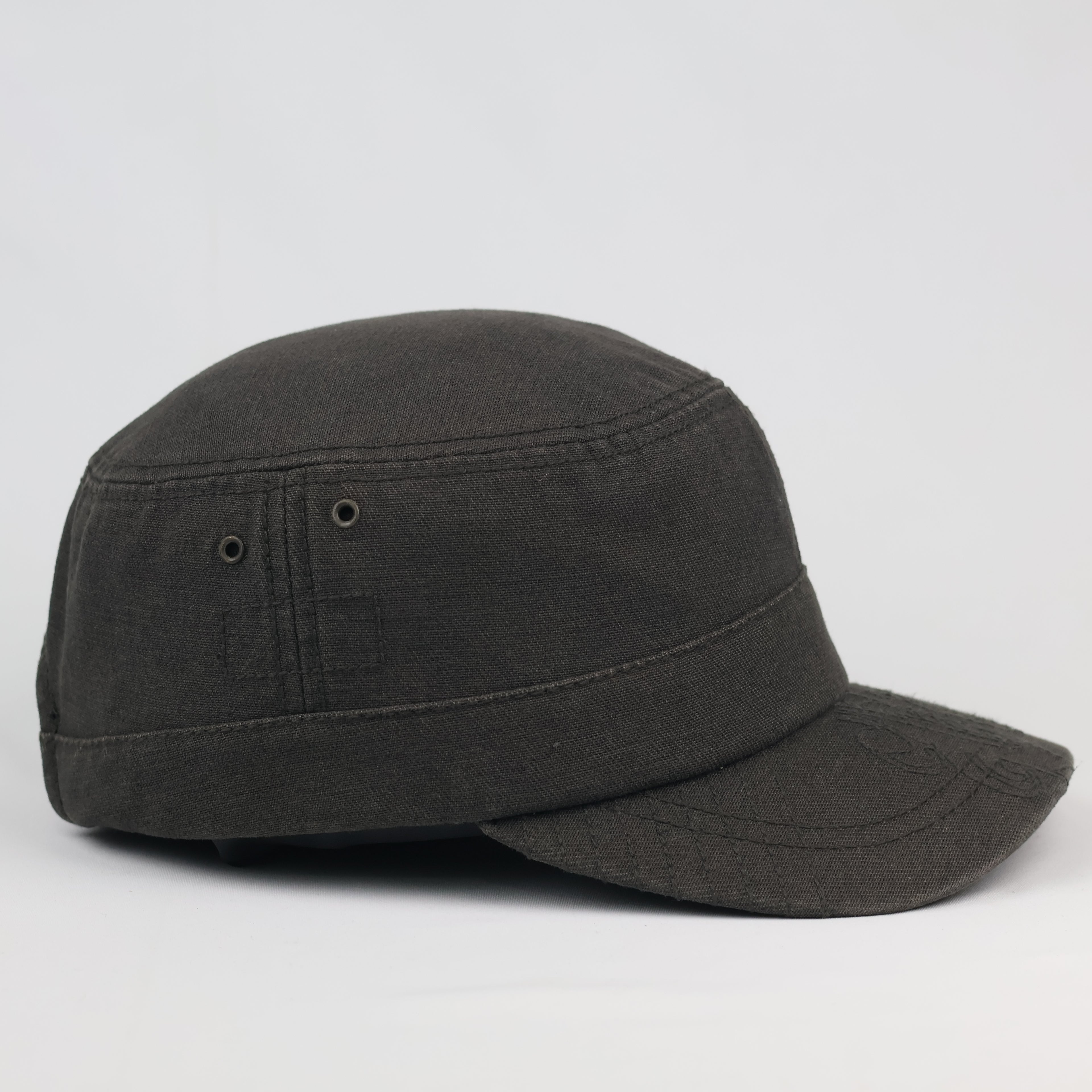 Vintage Buckaroo Distressed Charcoal Grey Cadet Thrifted Hat