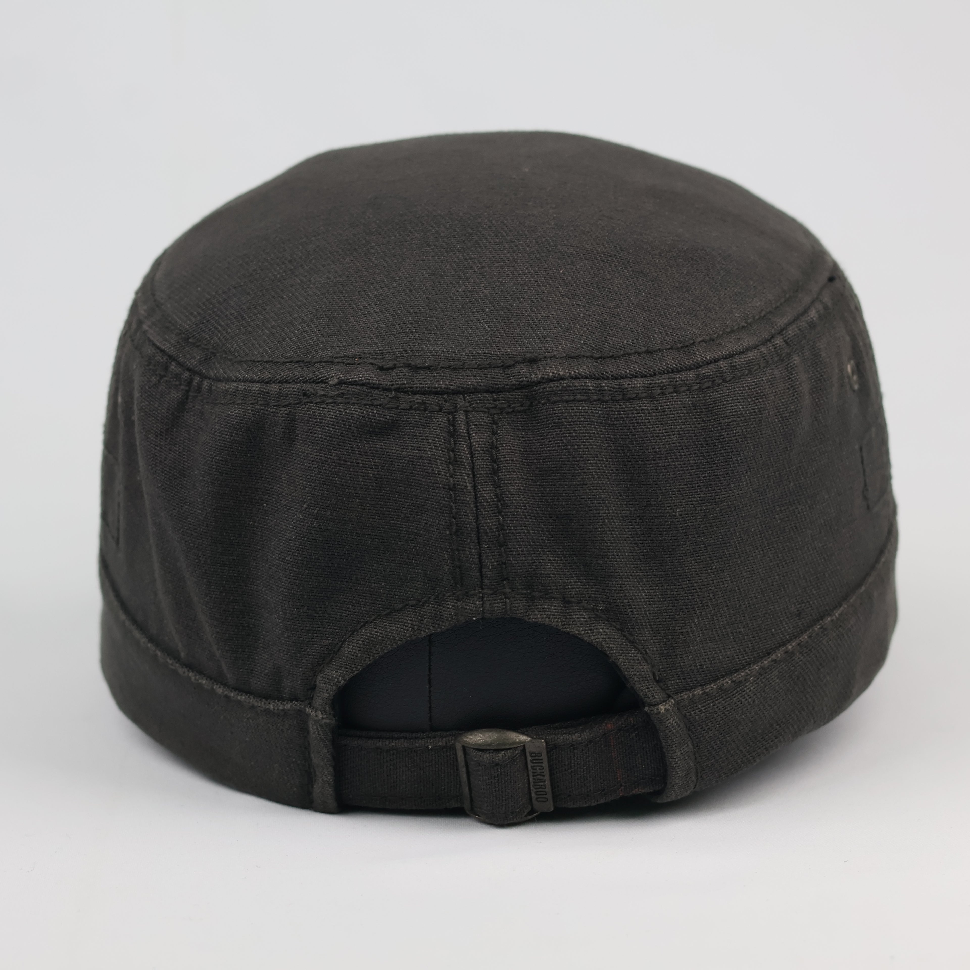 Vintage Buckaroo Distressed Charcoal Grey Cadet Thrifted Hat