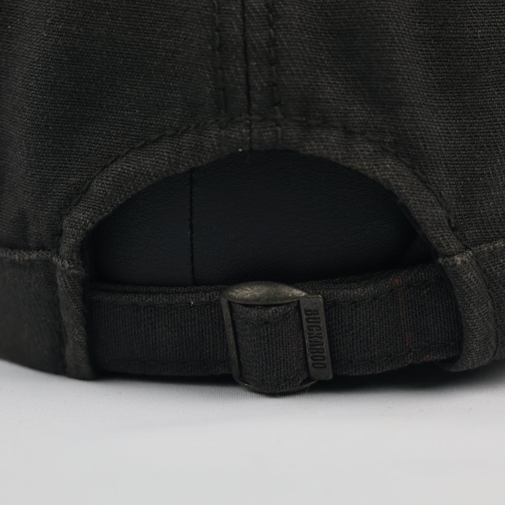 Vintage Buckaroo Distressed Charcoal Grey Cadet Thrifted Hat