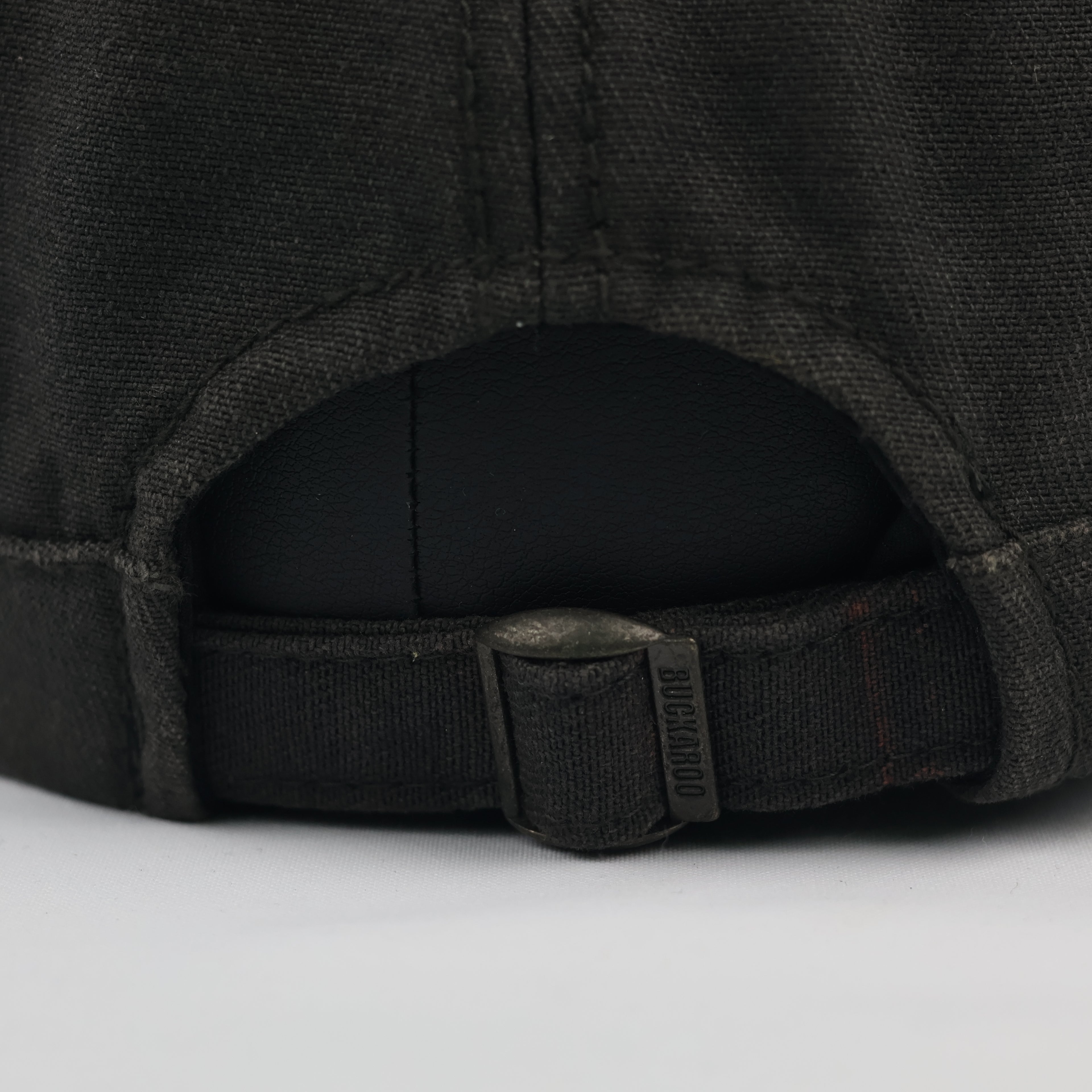 Vintage Buckaroo Distressed Charcoal Grey Cadet Thrifted Hat