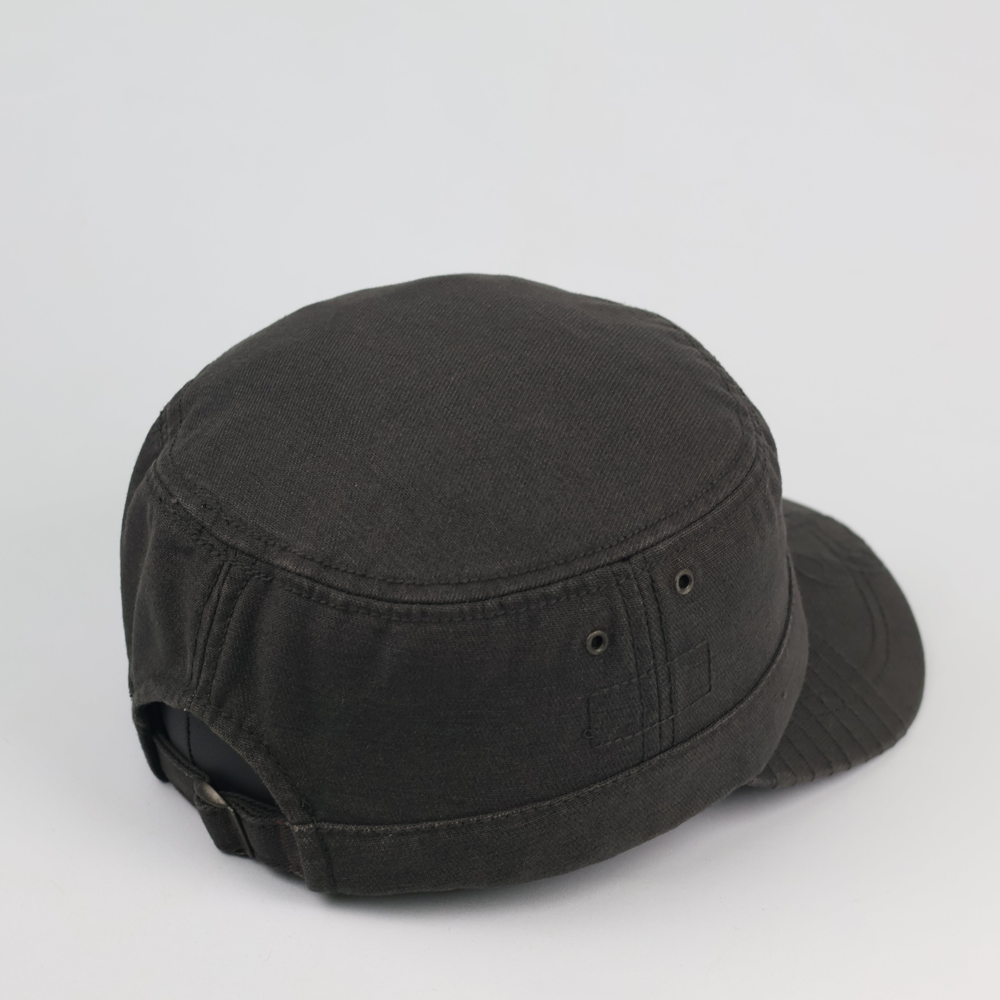 Vintage Buckaroo Distressed Charcoal Grey Cadet Thrifted Hat