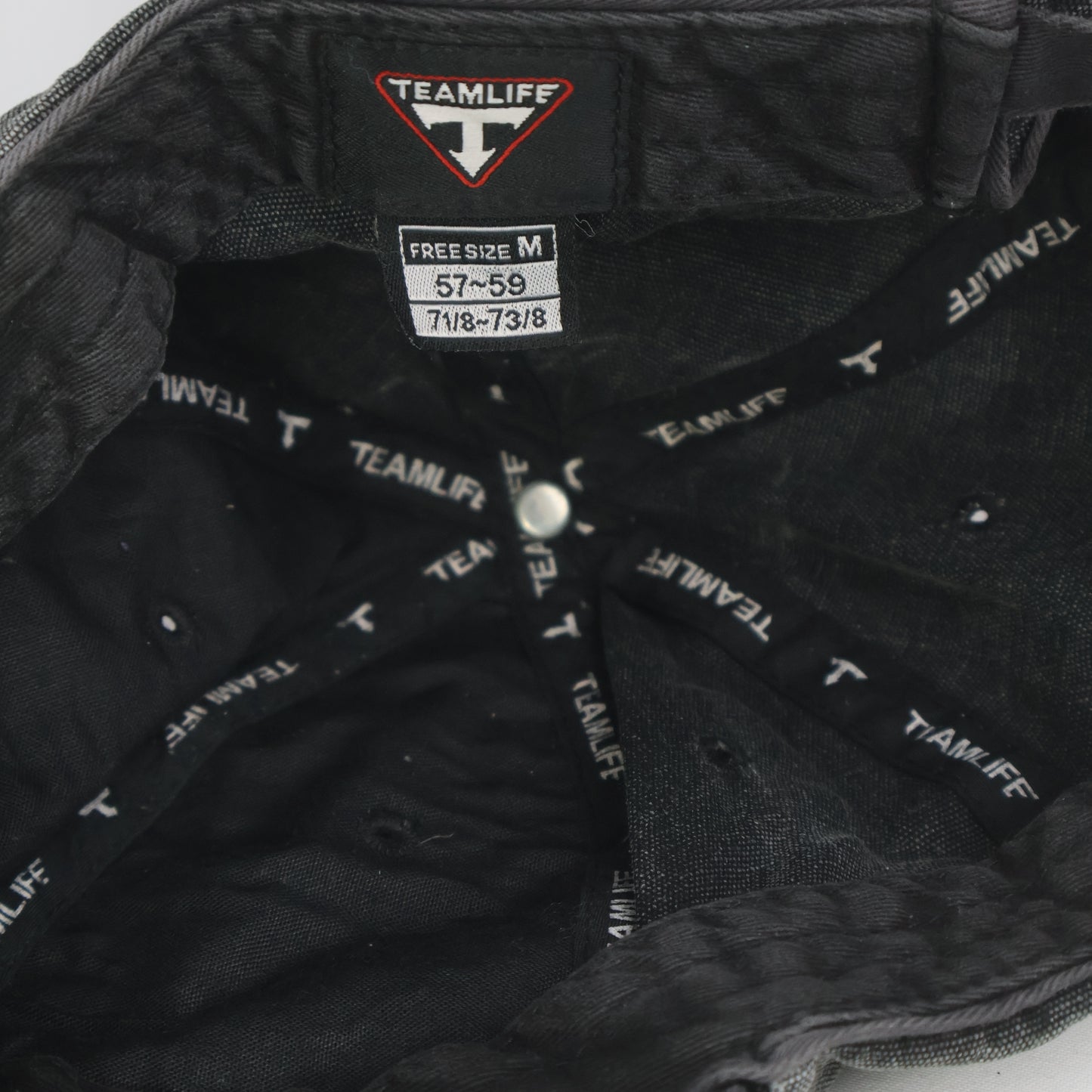 Teamlife Distressed Washed Dad Hat - Charcoal