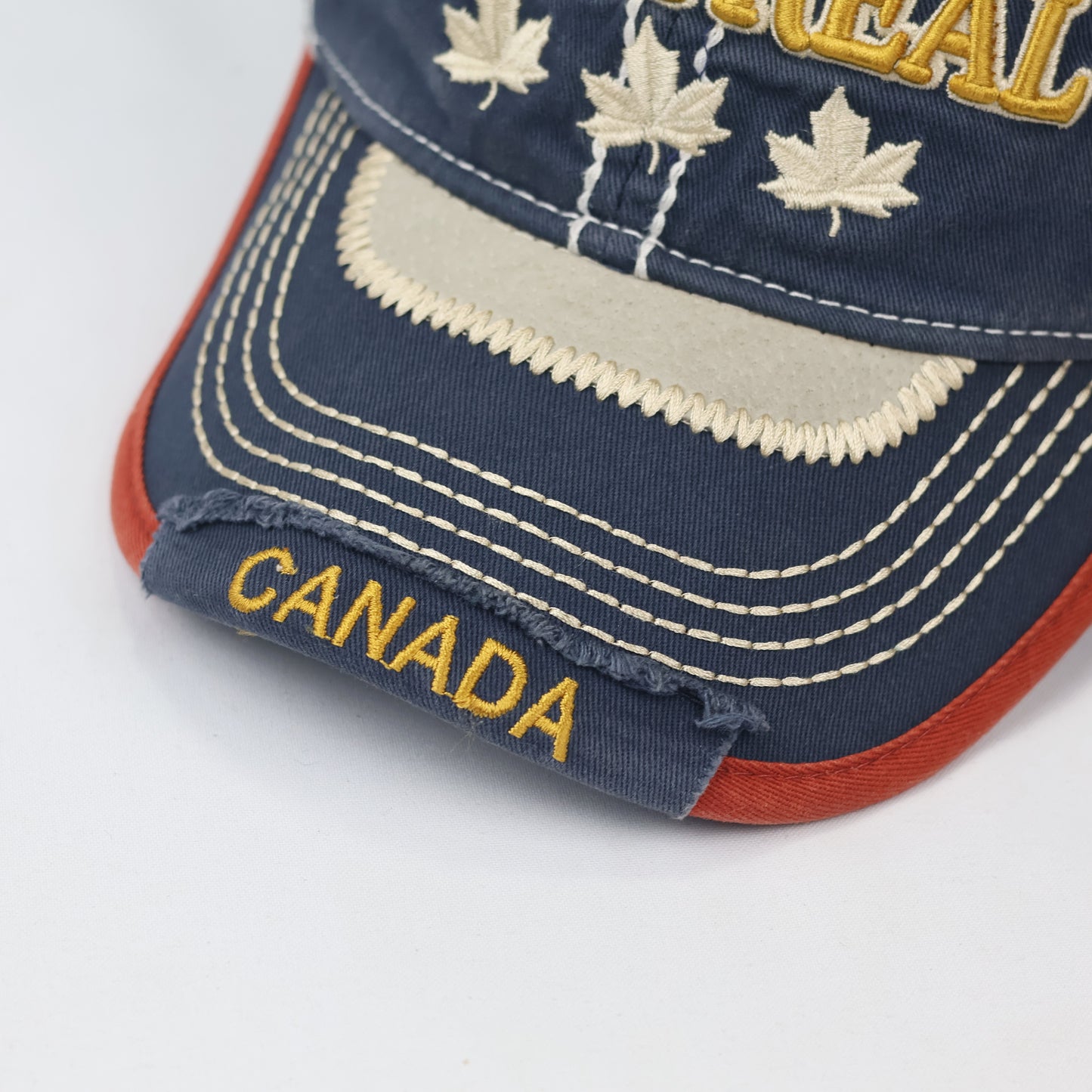 Vintage Montreal Canada Souvenir Thrifted Cap – Navy Blue Streetwear
