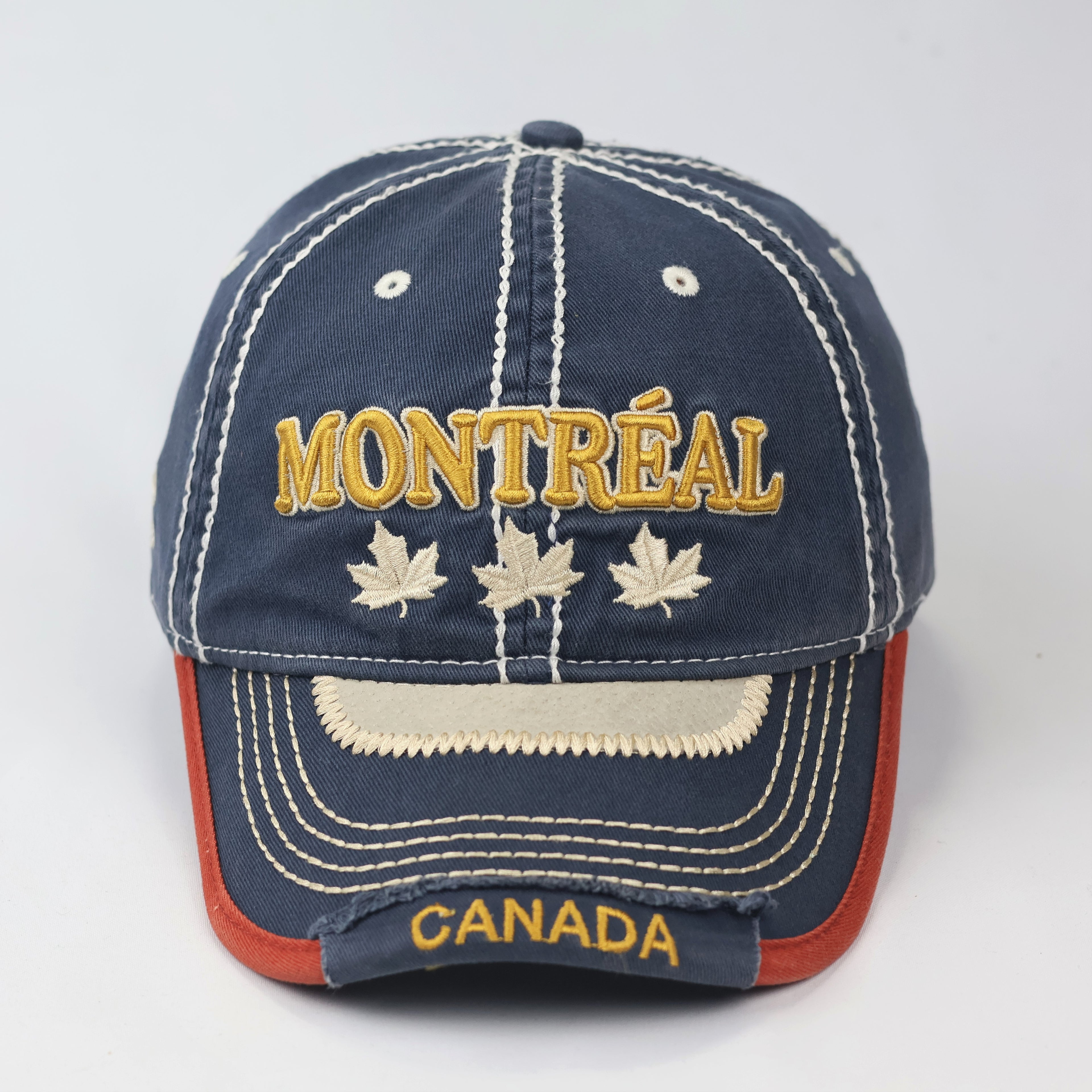 Vintage Montreal Canada Souvenir Thrifted Cap – Navy Blue Streetwear