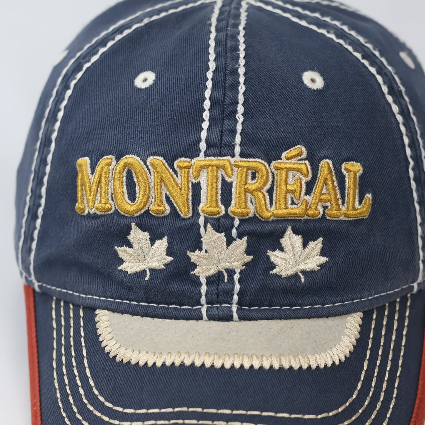 Vintage Montreal Canada Souvenir Thrifted Cap – Navy Blue Streetwear