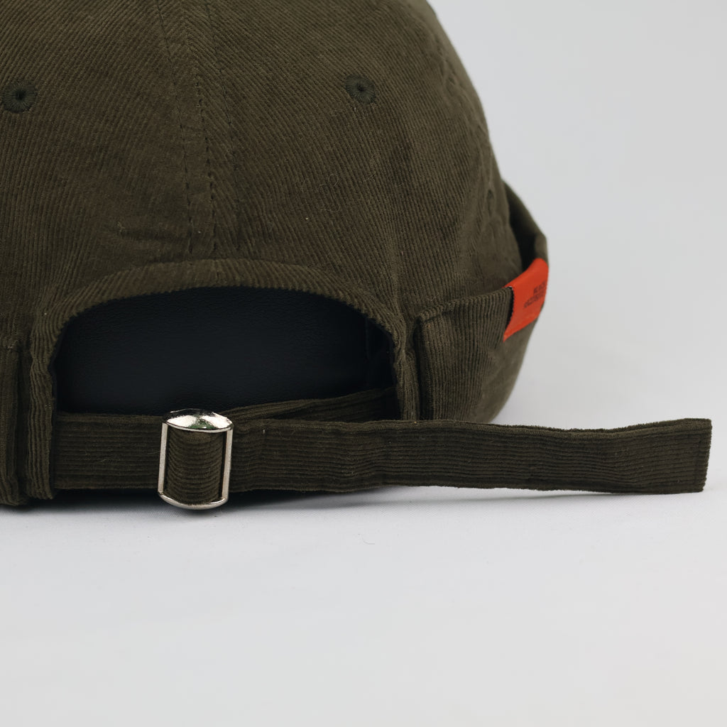 B.Reclusive Khaki Olive Corduroy Brimless Miki Hat