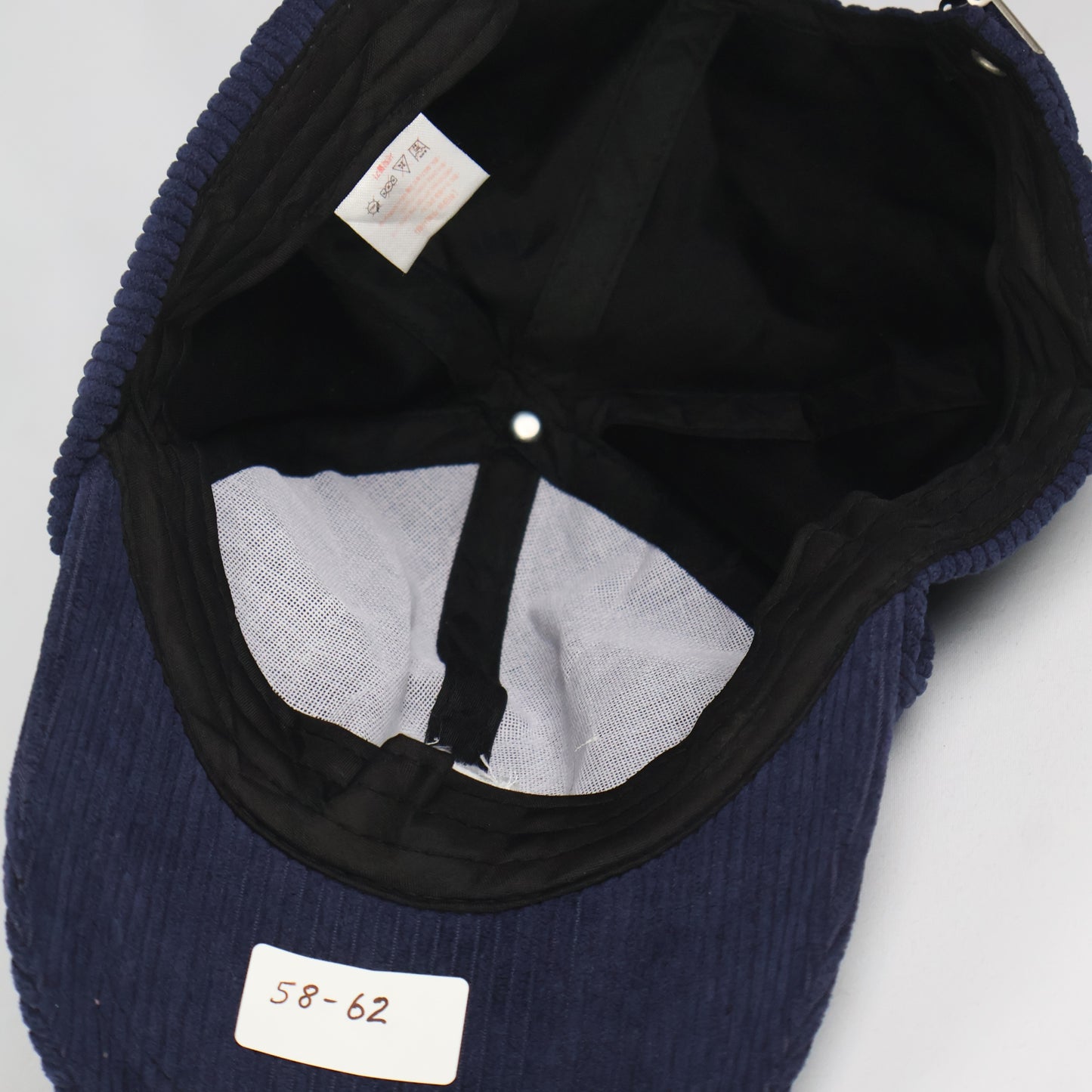 Corduroy "Hamster" Embroidered Dad Cap - Navy Blue