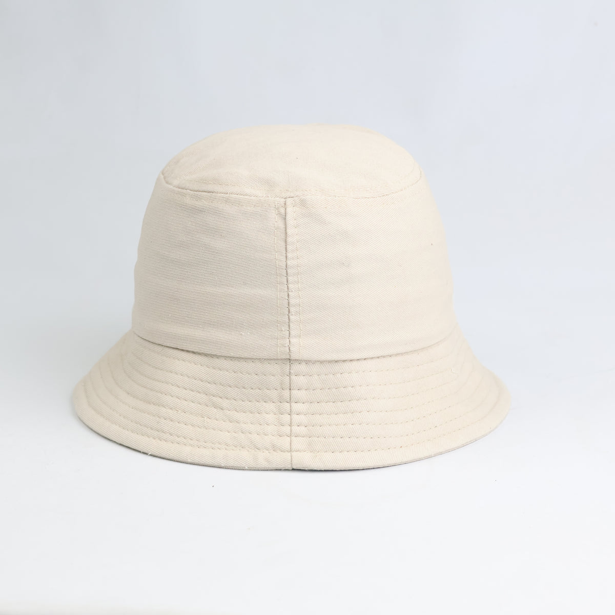 Thrifted Beige Twill Bucket Hat | Everyday Outdoor Sun Hat (Size 58)