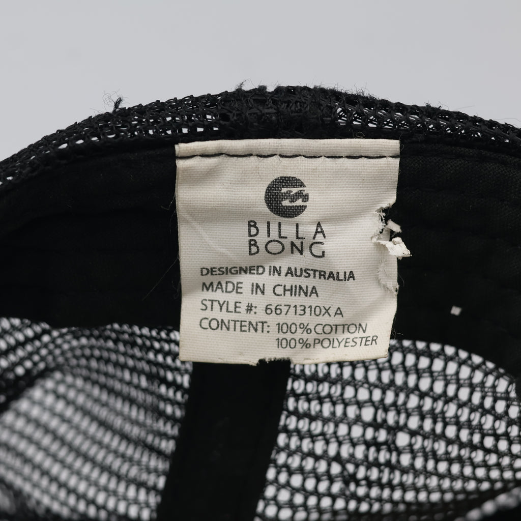 Billabong 1973 Graphic Mesh Back Trucker Hat in Black