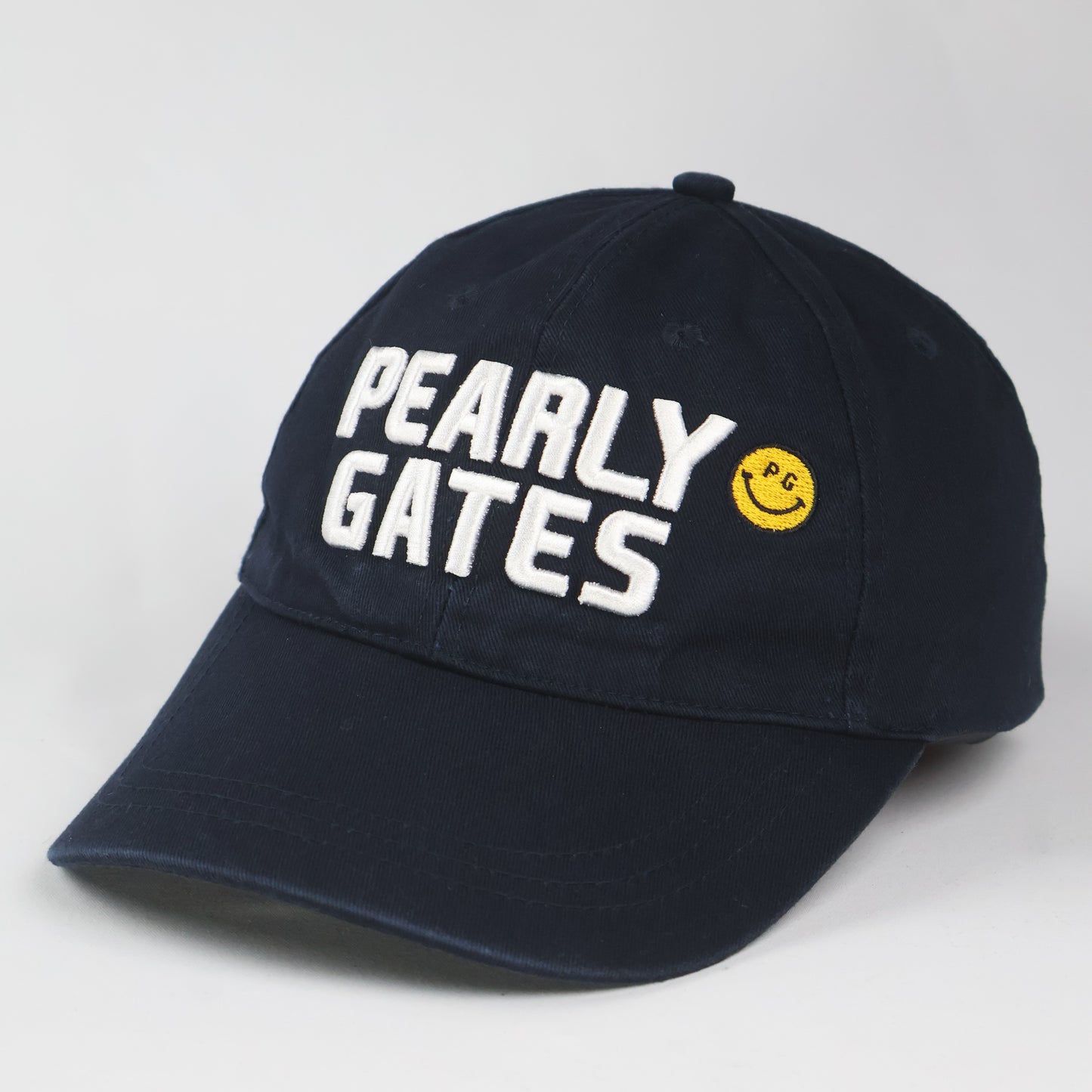 "Pearly Gates" PG Smiley Logo Cap - Navy