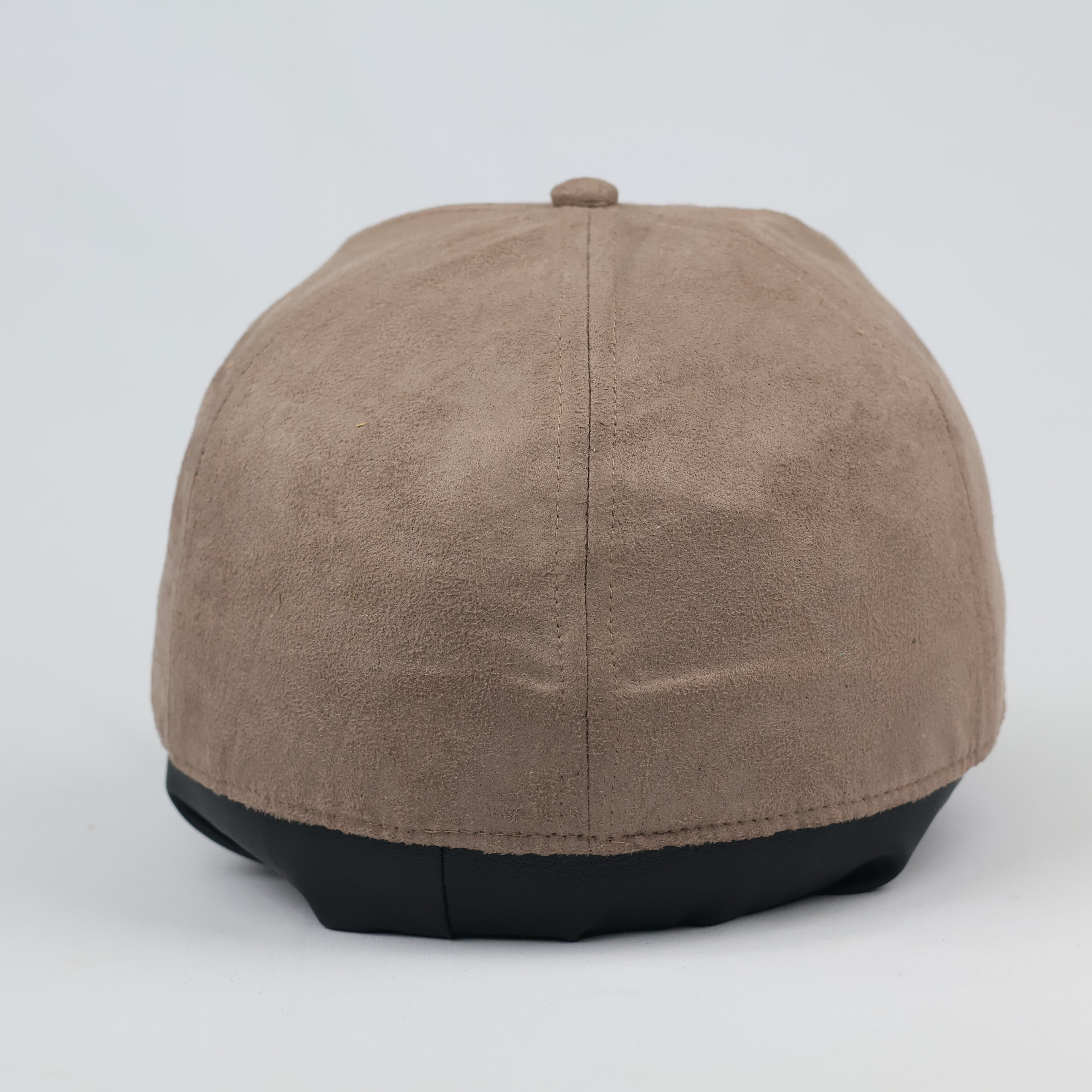 H&M Neutral Earth Tone Faux Suede Fitted Thrifted Hat