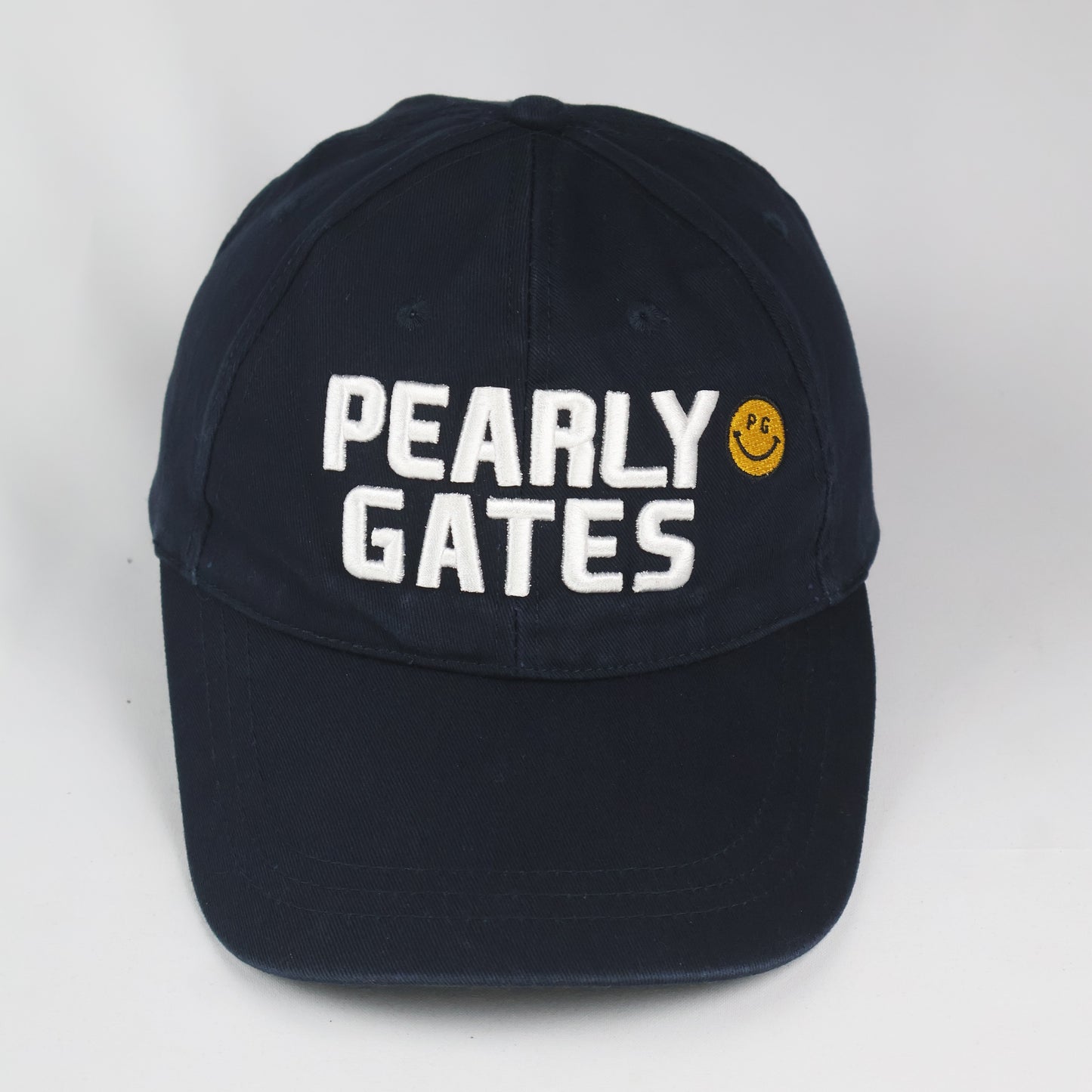 "Pearly Gates" PG Smiley Logo Cap - Navy