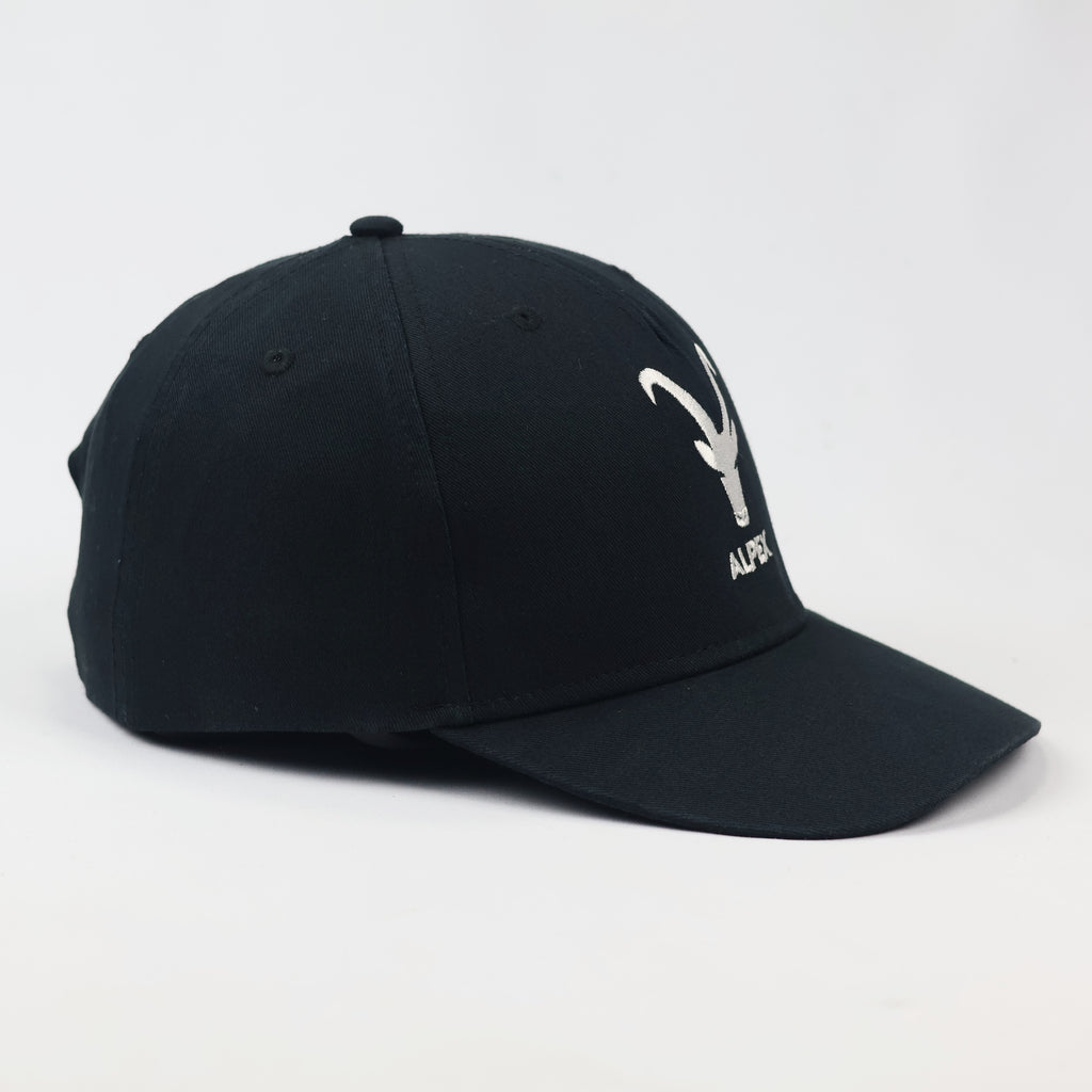 Black Alpex Embroidered Thrifted Snapback – Premium Cotton Casual Cap