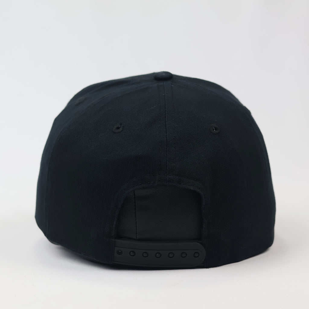 Black Alpex Embroidered Thrifted Snapback – Premium Cotton Casual Cap