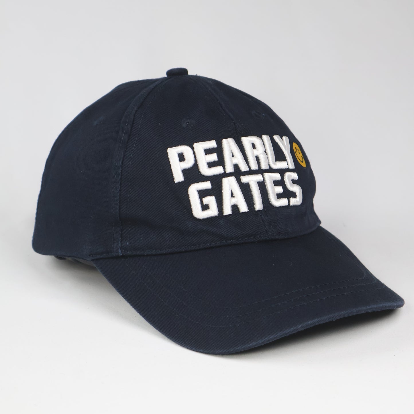 "Pearly Gates" PG Smiley Logo Cap - Navy
