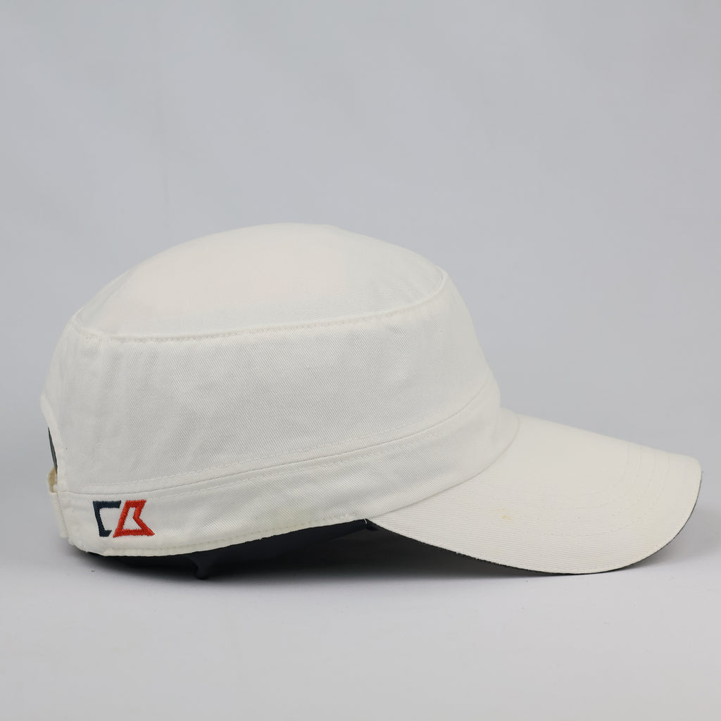 Retro Cutter and Buck White Flat Top Golf Cap