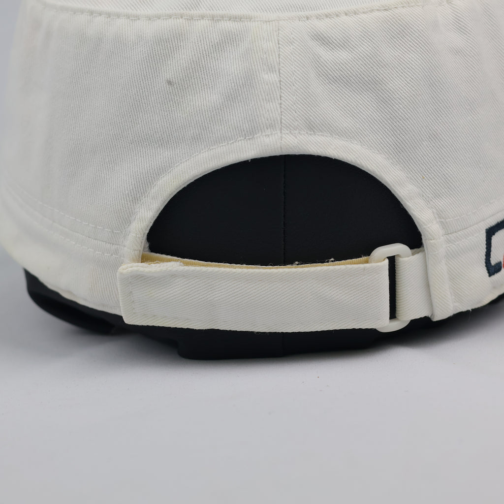 Retro Cutter and Buck White Flat Top Golf Cap