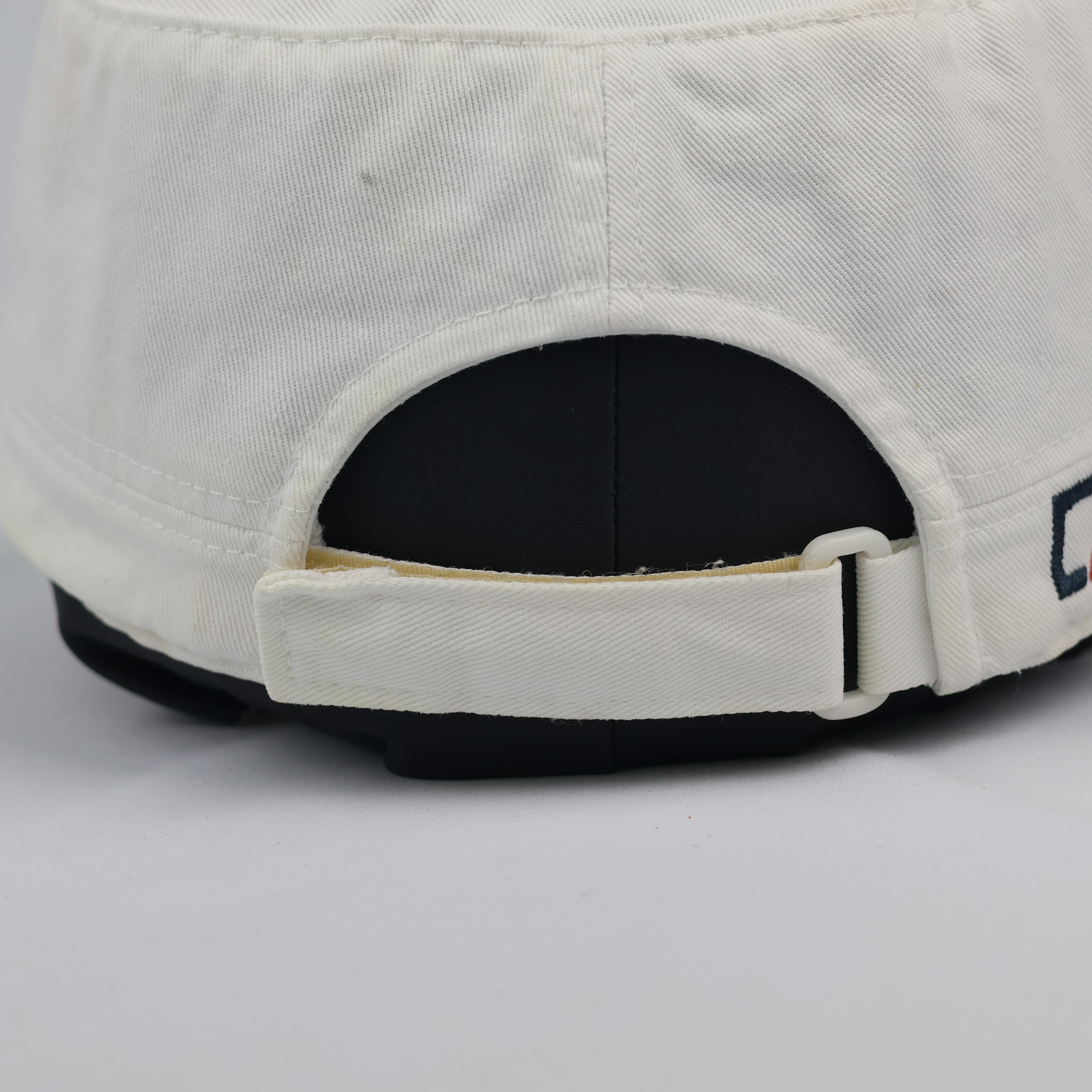 Retro Cutter and Buck White Flat Top Golf Cap