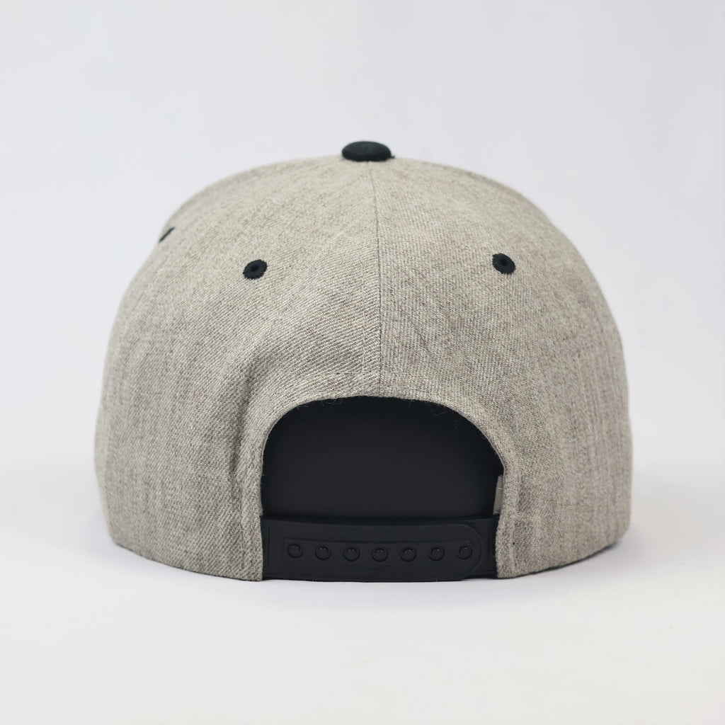 Vintage Style Grey Falcon Embroidered Flat Brim Thrifted Snapback