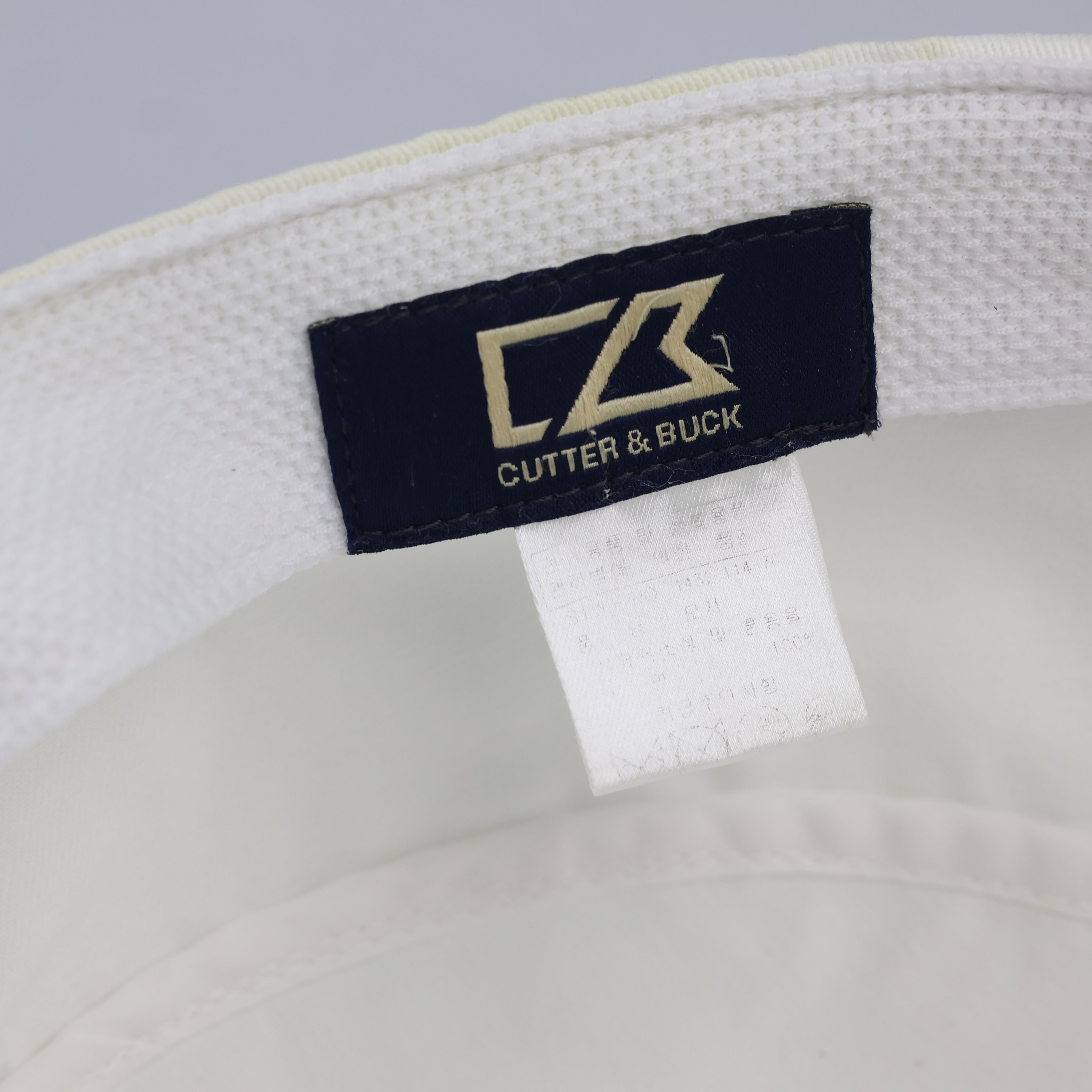 Retro Cutter and Buck White Flat Top Golf Cap