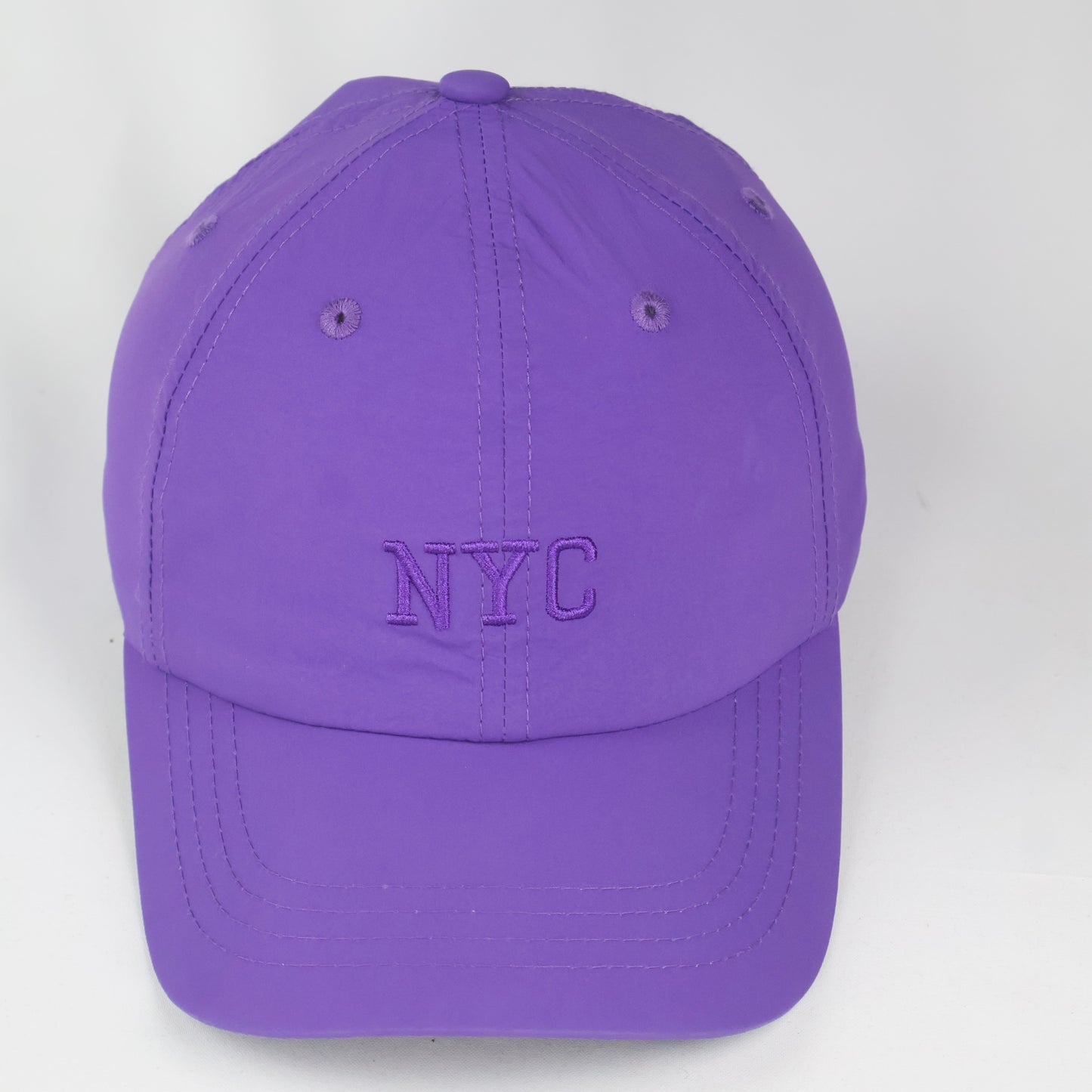Tonal "NYC" Embroidered Cap - Purple