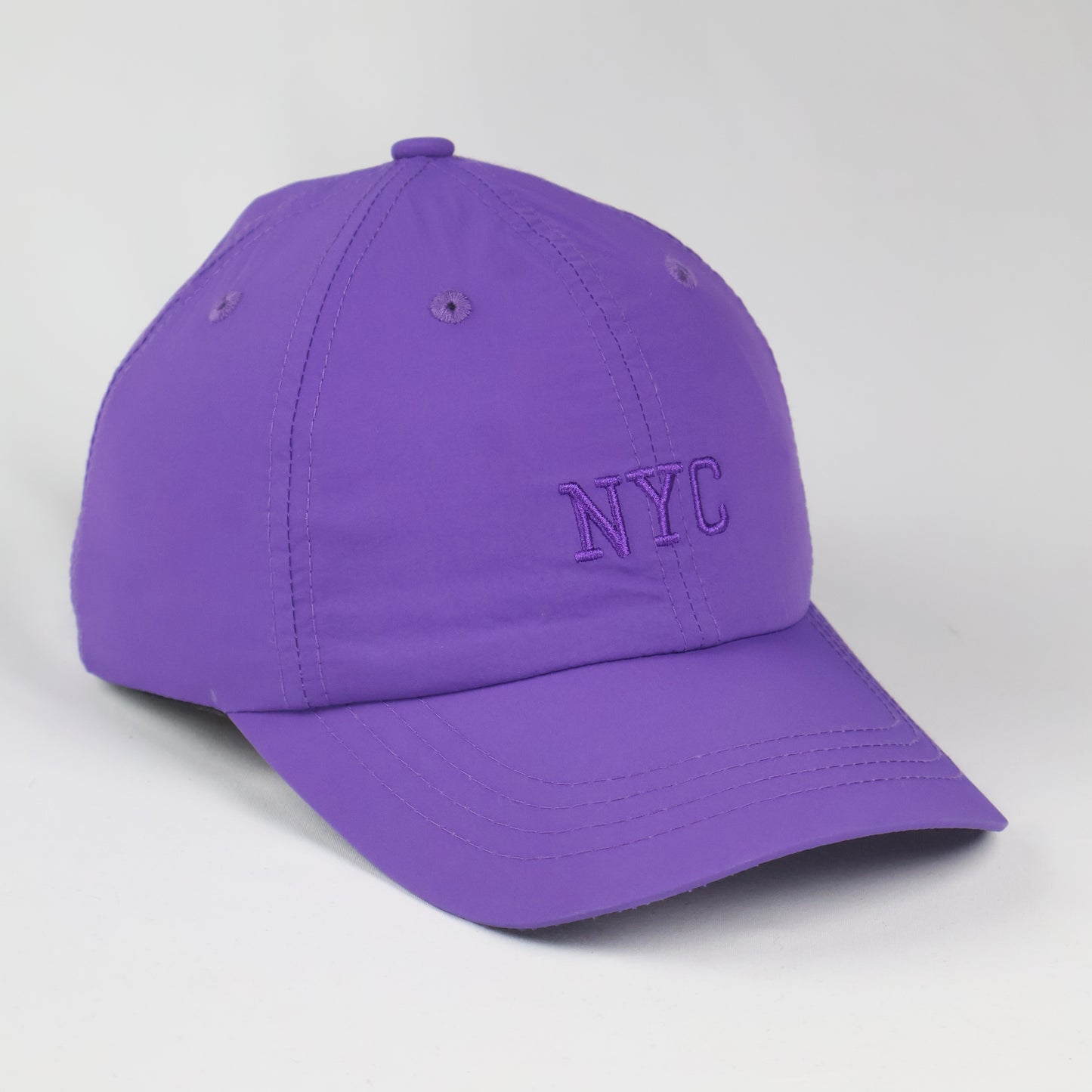 Tonal "NYC" Embroidered Cap - Purple