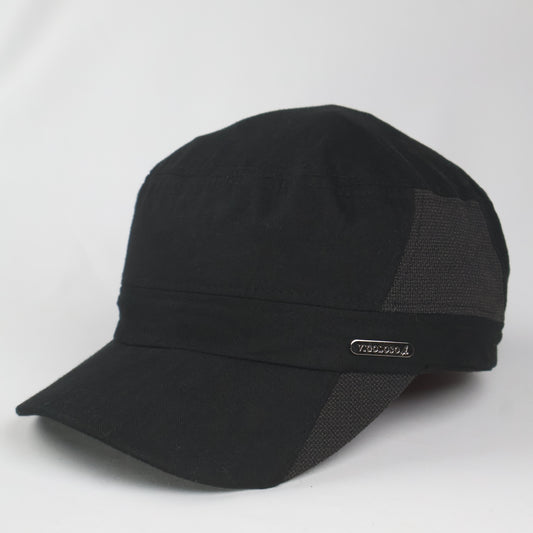 "VIGOLOSO" Two-Tone Cadet Cap - Black/Grey