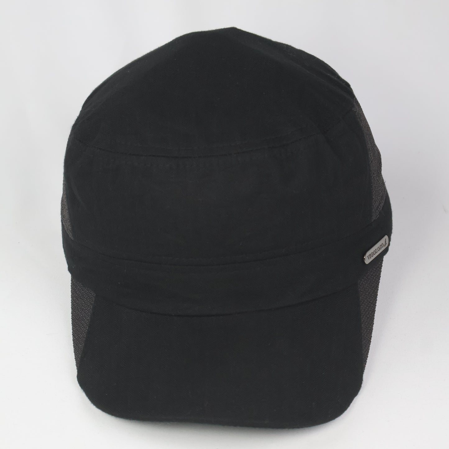 "VIGOLOSO" Two-Tone Cadet Cap - Black/Grey