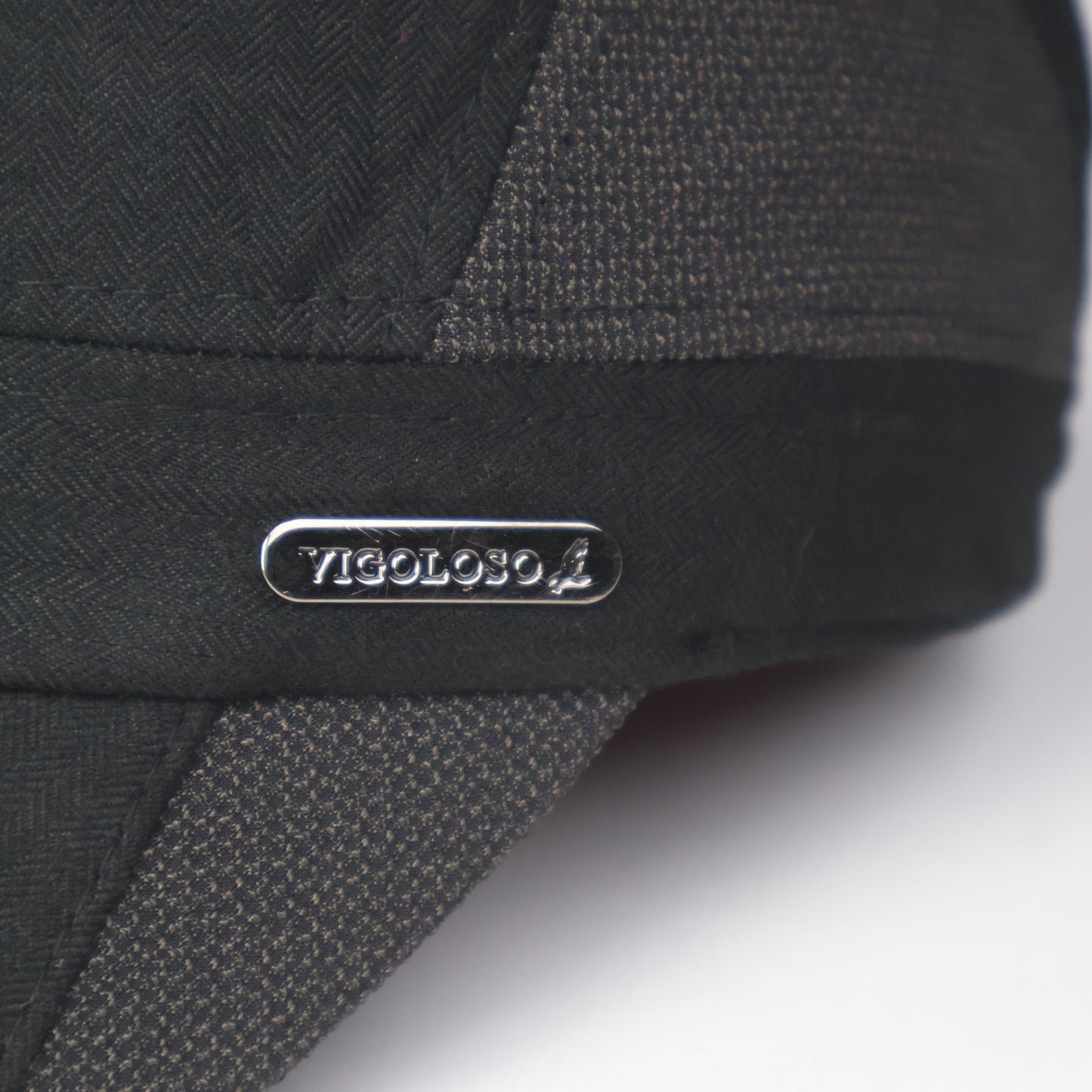 "VIGOLOSO" Two-Tone Cadet Cap - Black/Grey