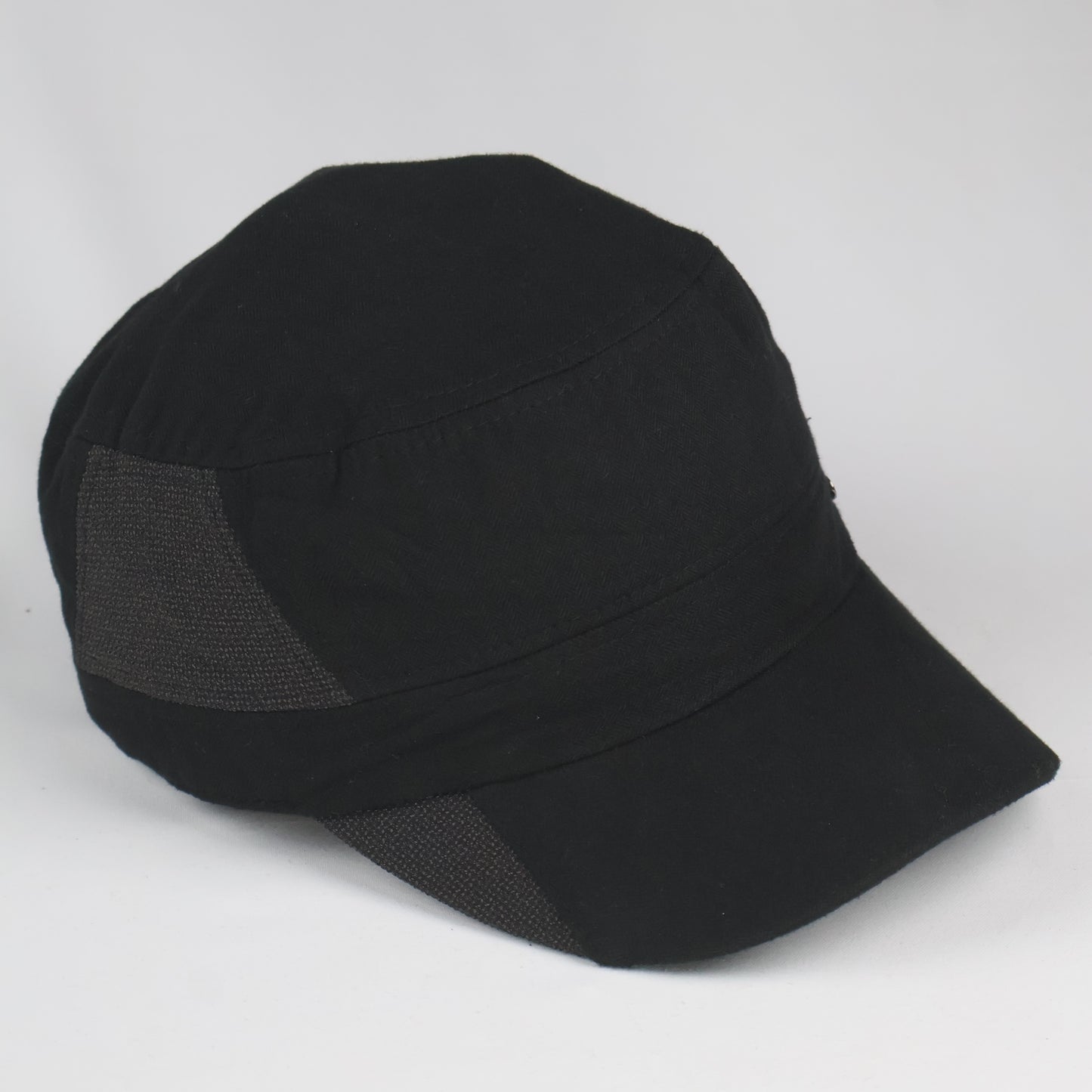 "VIGOLOSO" Two-Tone Cadet Cap - Black/Grey