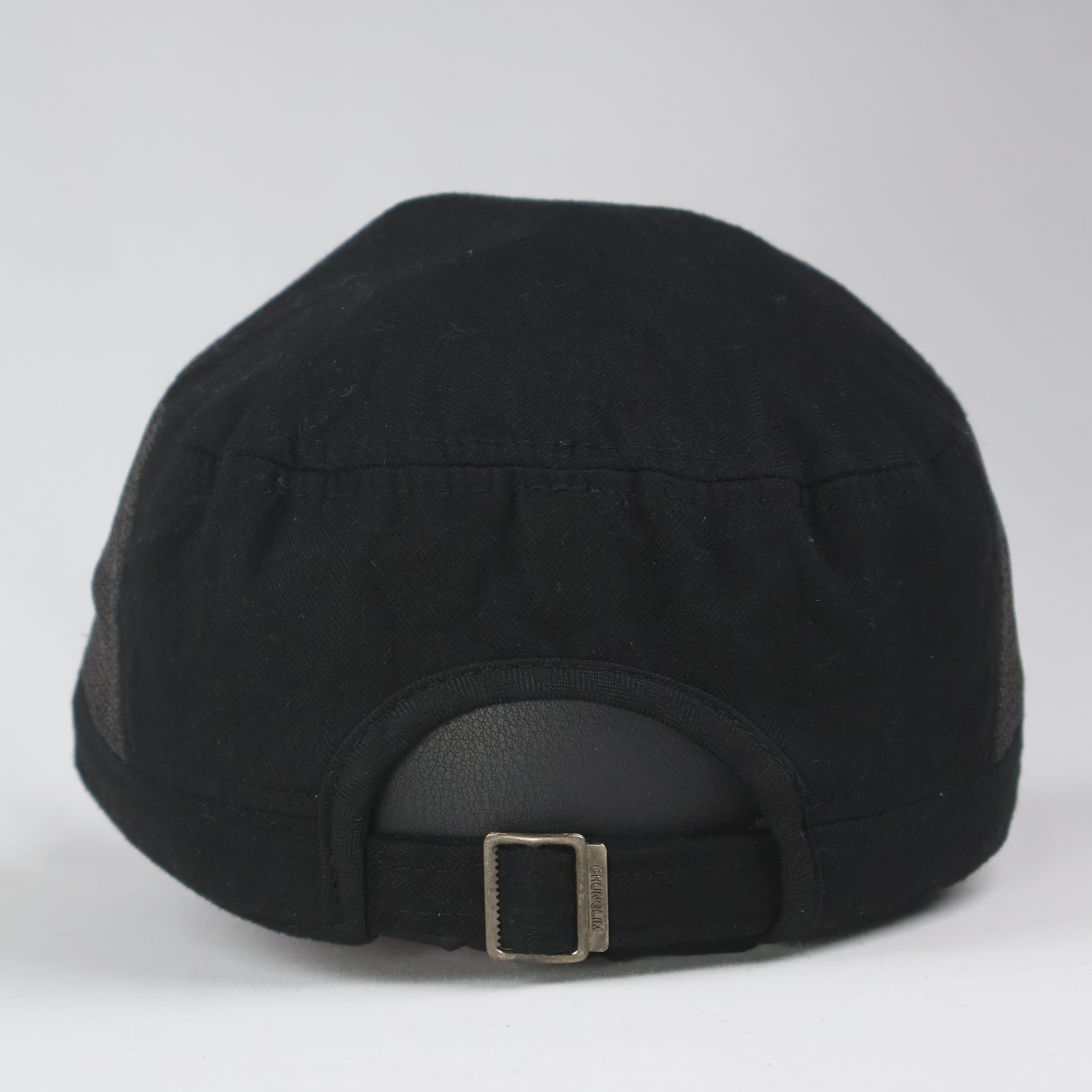 "VIGOLOSO" Two-Tone Cadet Cap - Black/Grey