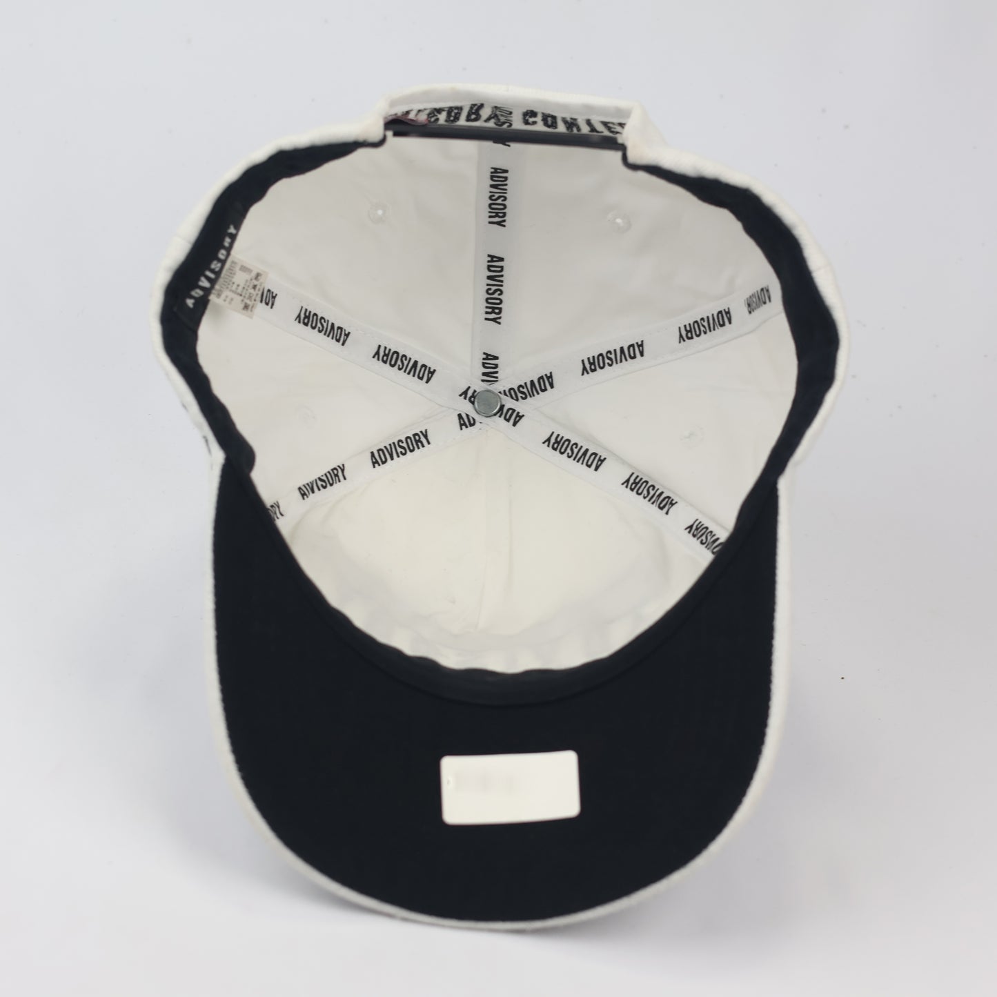 Vintage Parental Advisory Embroidered Thrifted Snapback – Off-White