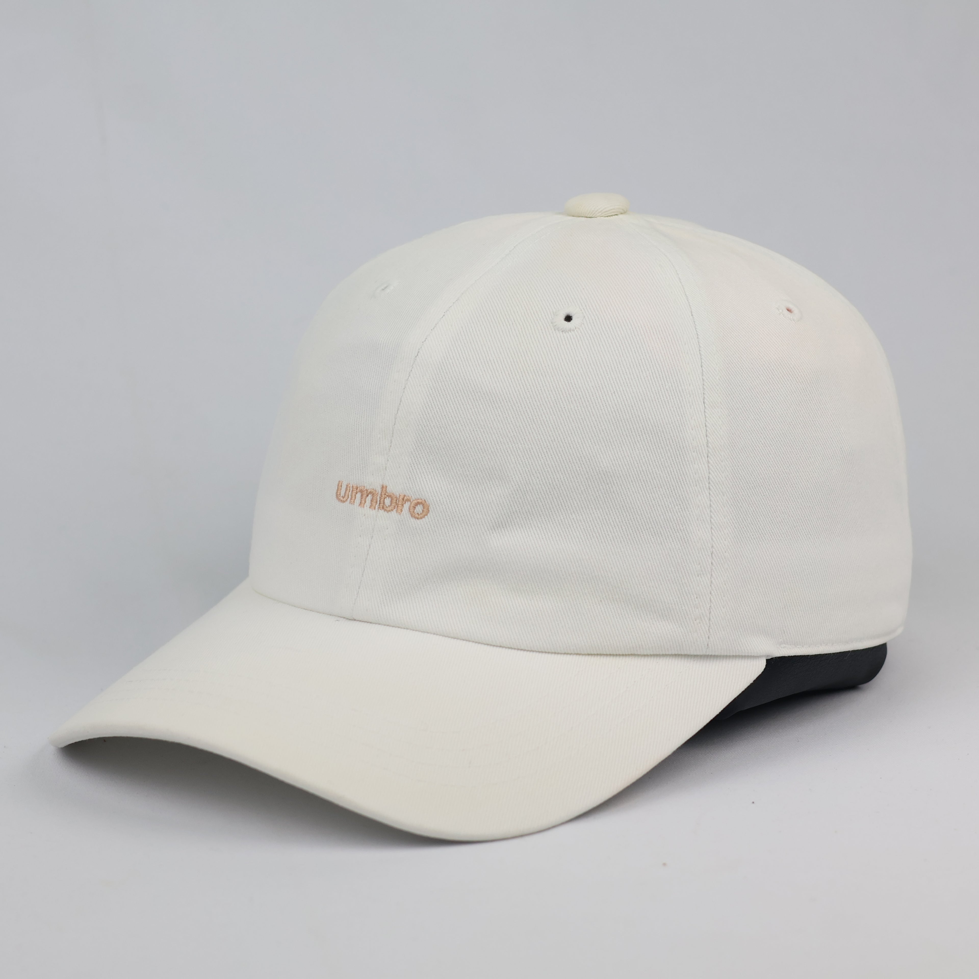 Minimalist Cream Umbro Strapback Baseball Thrifted Cap