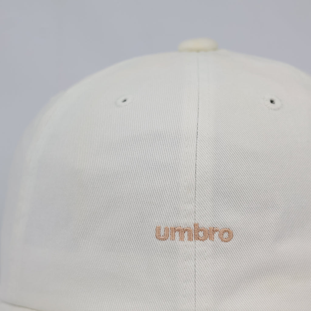 Minimalist Cream Umbro Strapback Baseball Thrifted Cap