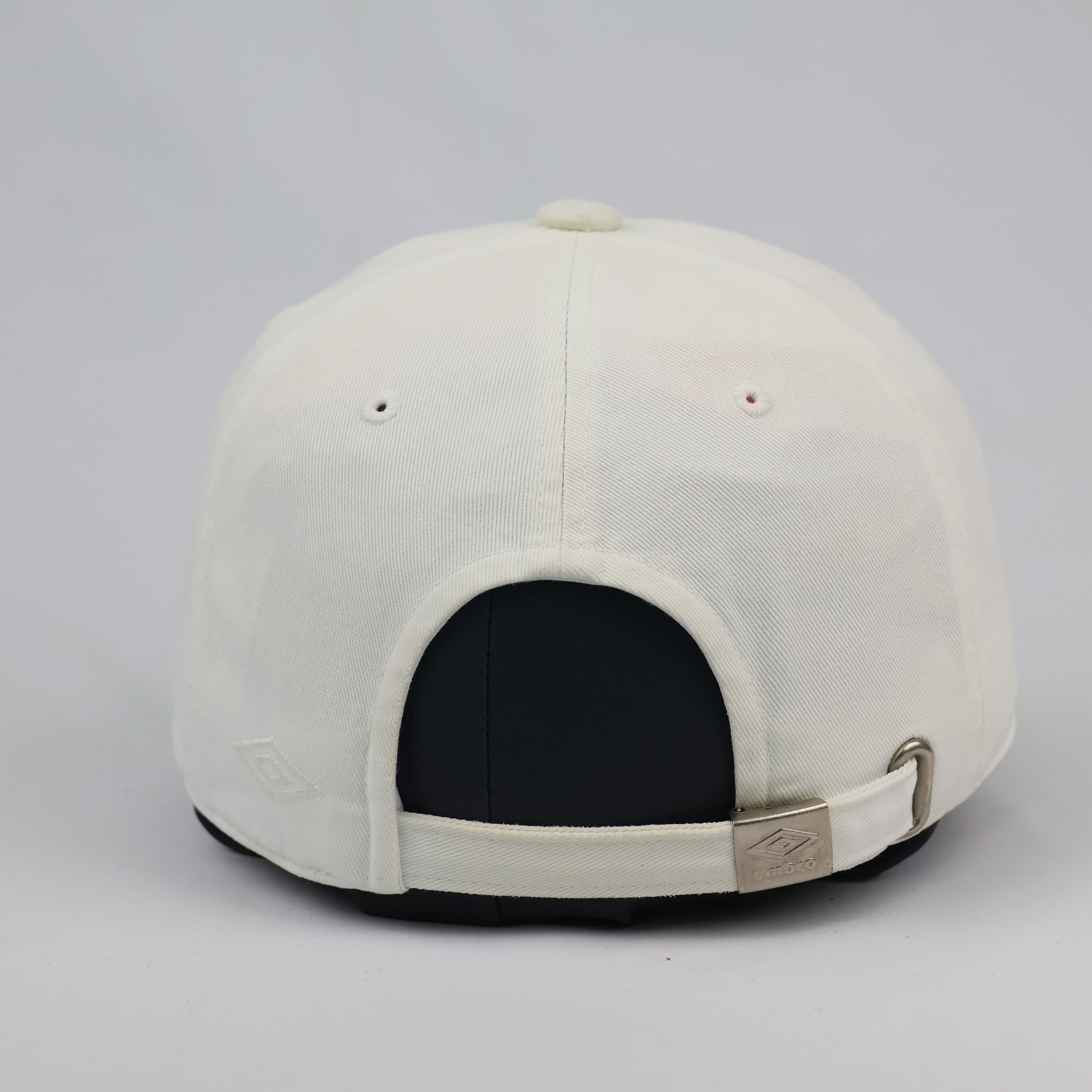 Minimalist Cream Umbro Strapback Baseball Thrifted Cap