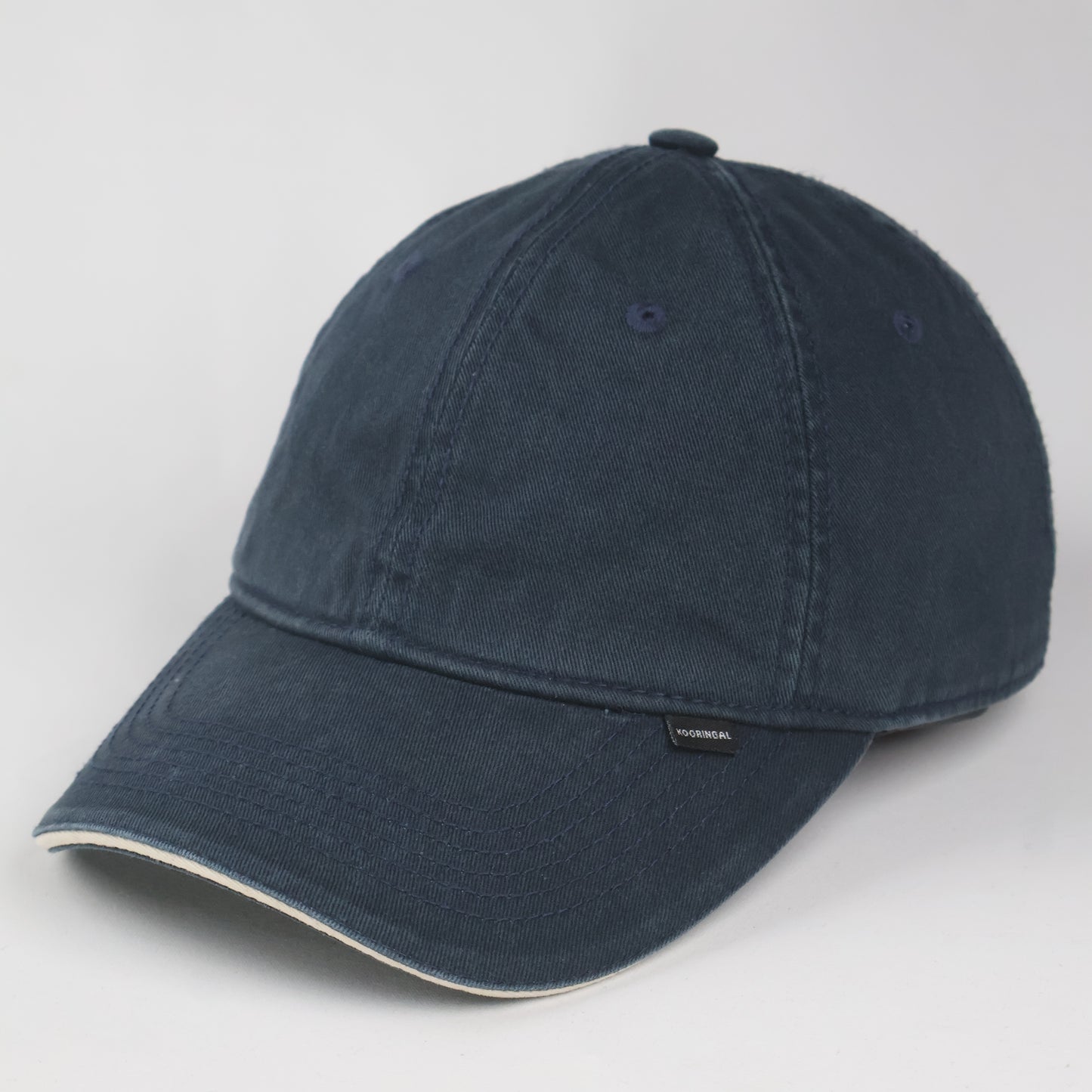 Kooringal Australia Navy Blue Cotton Baseball Thrifted Cap - Adjustable Fit