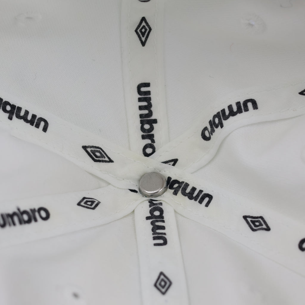 Minimalist Cream Umbro Strapback Baseball Thrifted Cap