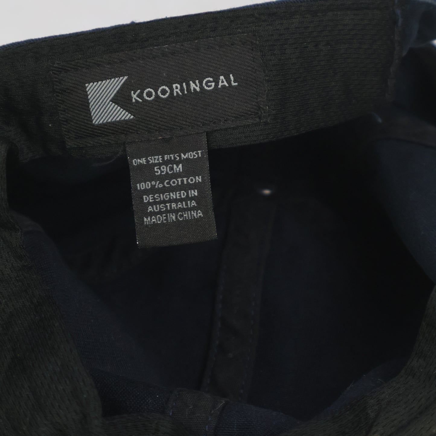 Kooringal Australia Navy Blue Cotton Baseball Thrifted Cap - Adjustable Fit