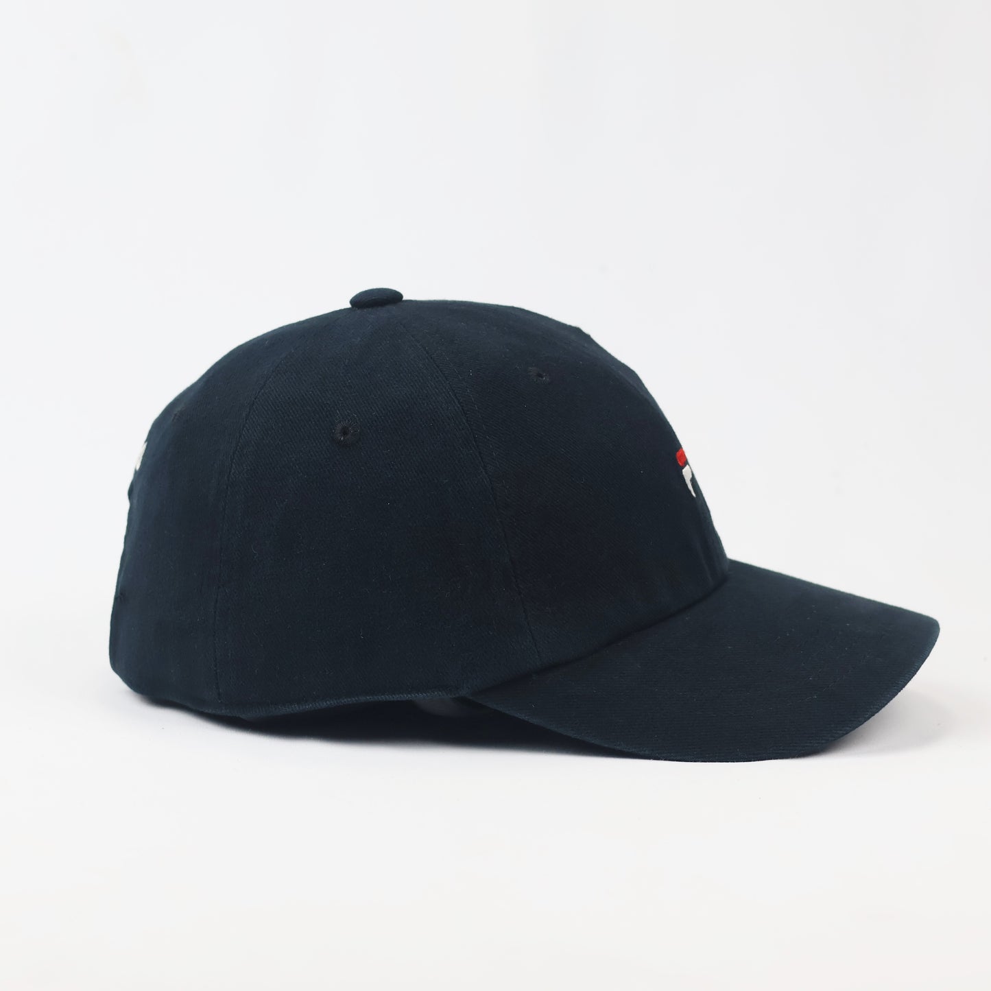 Vintage FILA Embroidered Logo Thrifted Baseball Cap - Classic Navy Dad Hat
