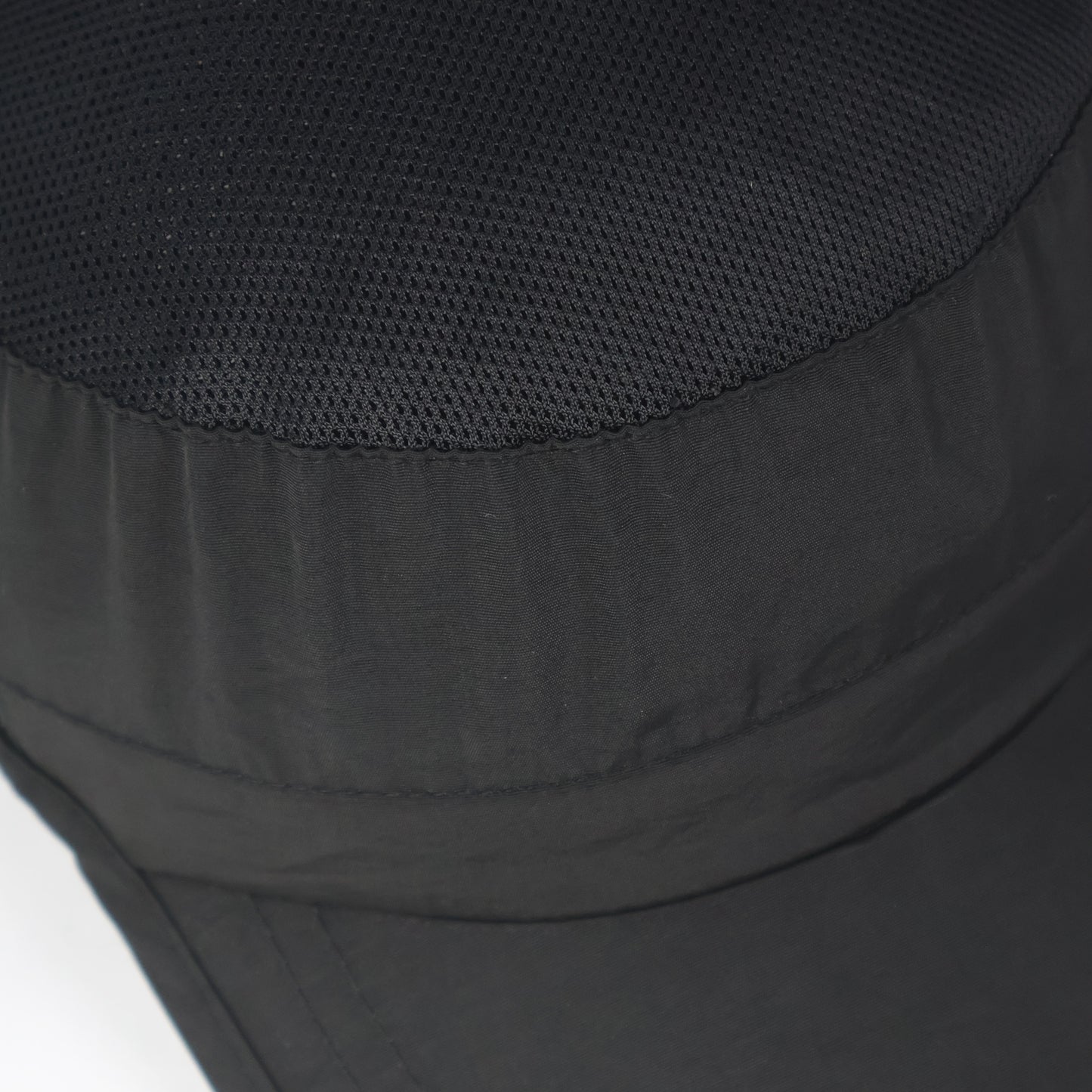 Lightweight All-Black Mesh Cadet Cap