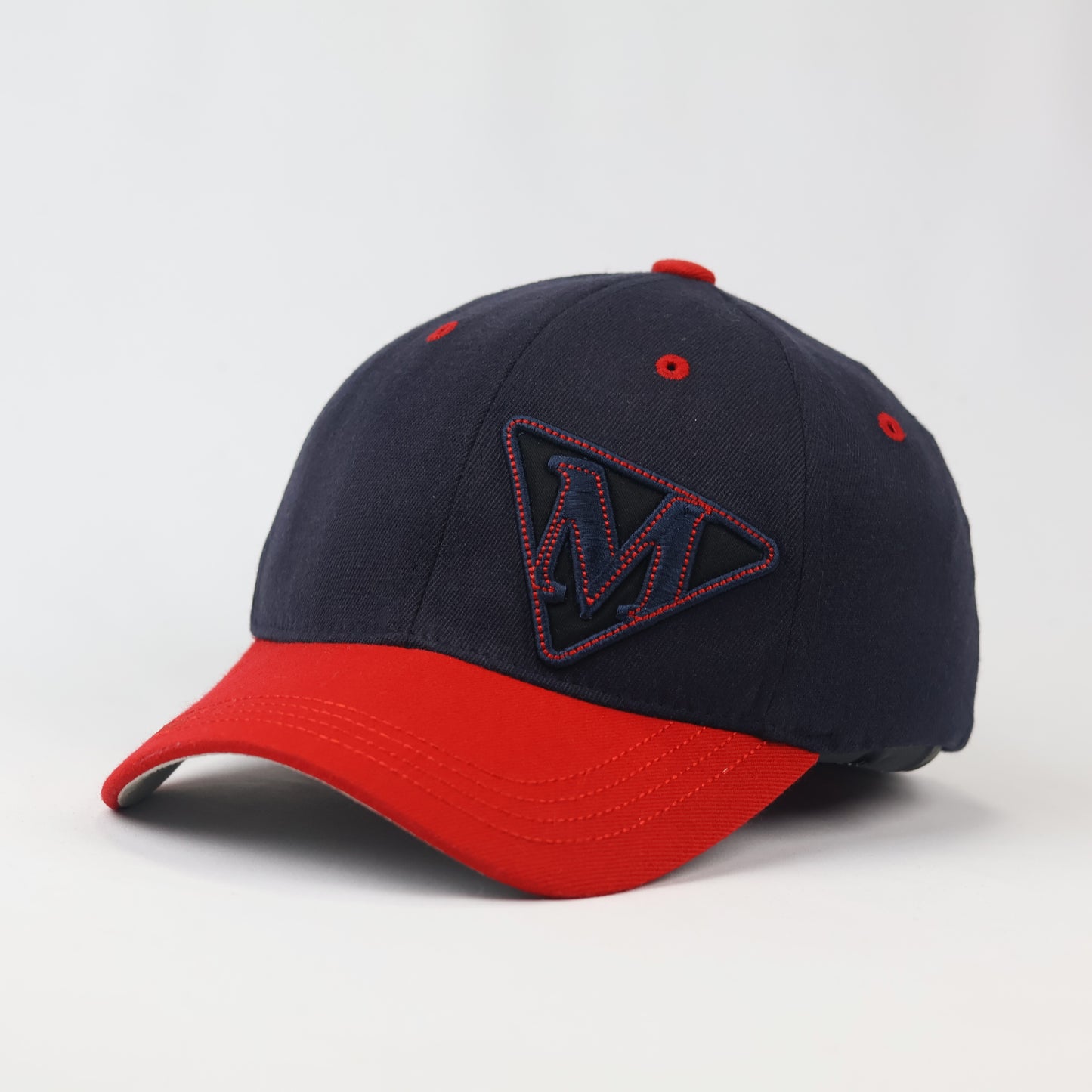 Vintage Navy & Red "M" Letter Graphic Cap – Thrifted Streetwear