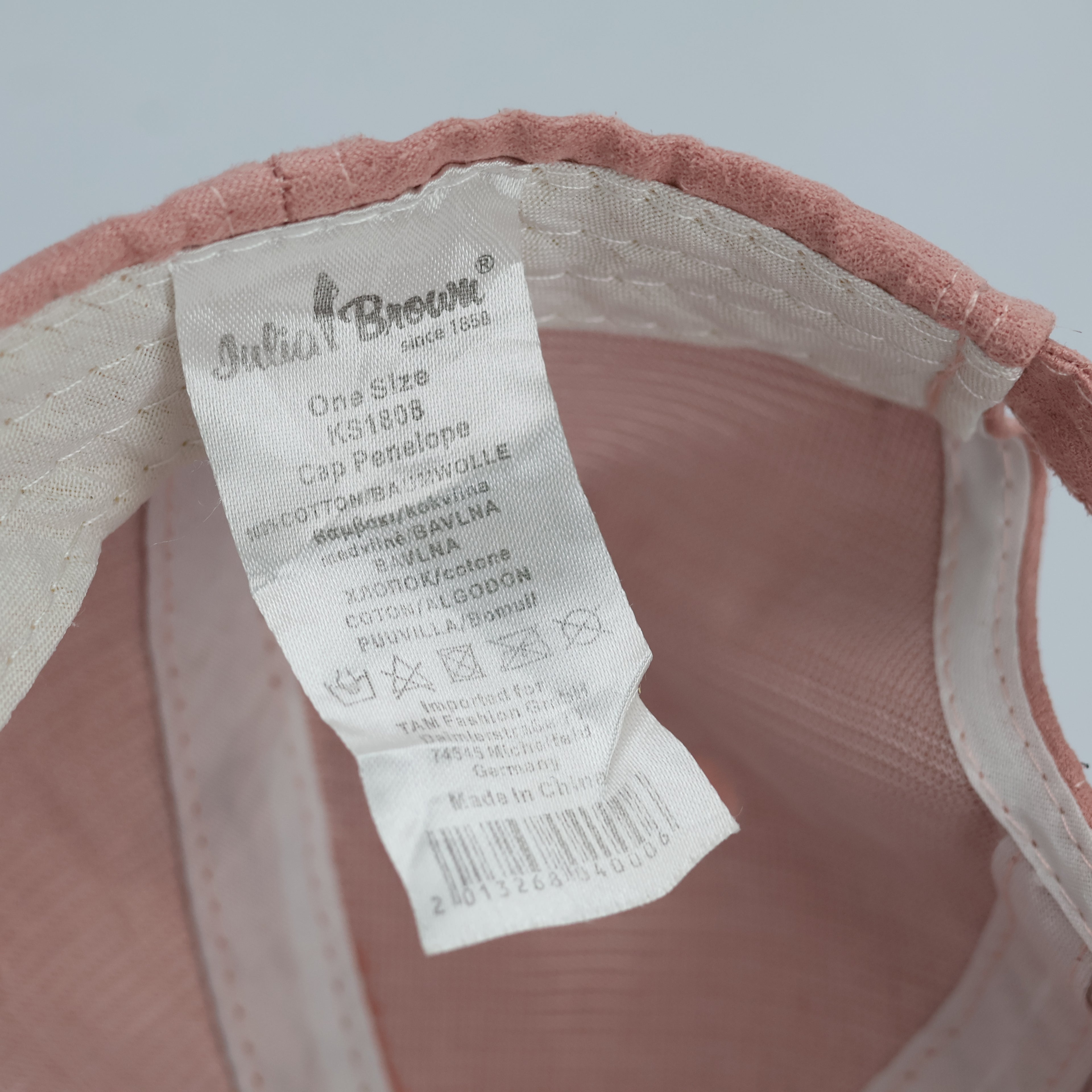 Pastel Pink Faux Suede Happy Script Embroidered Baseball Cap