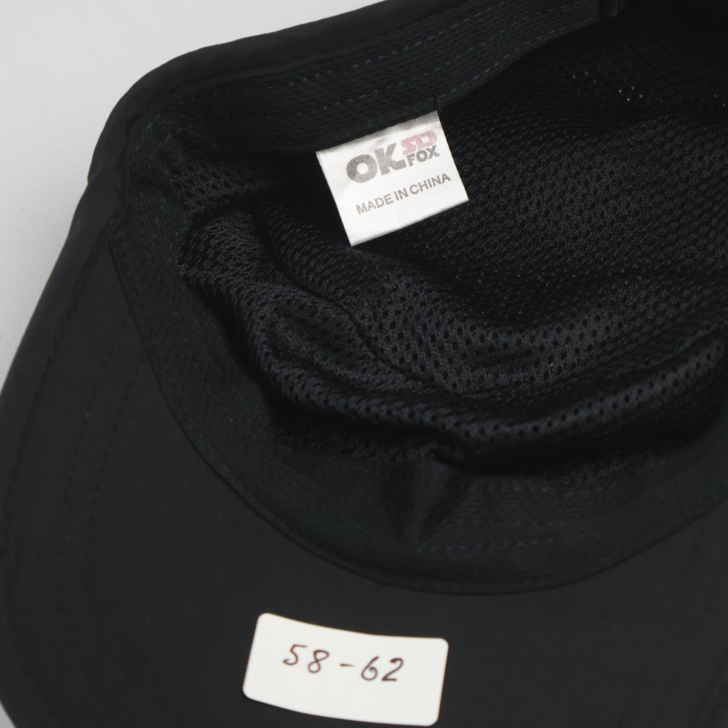 Lightweight All-Black Mesh Cadet Cap